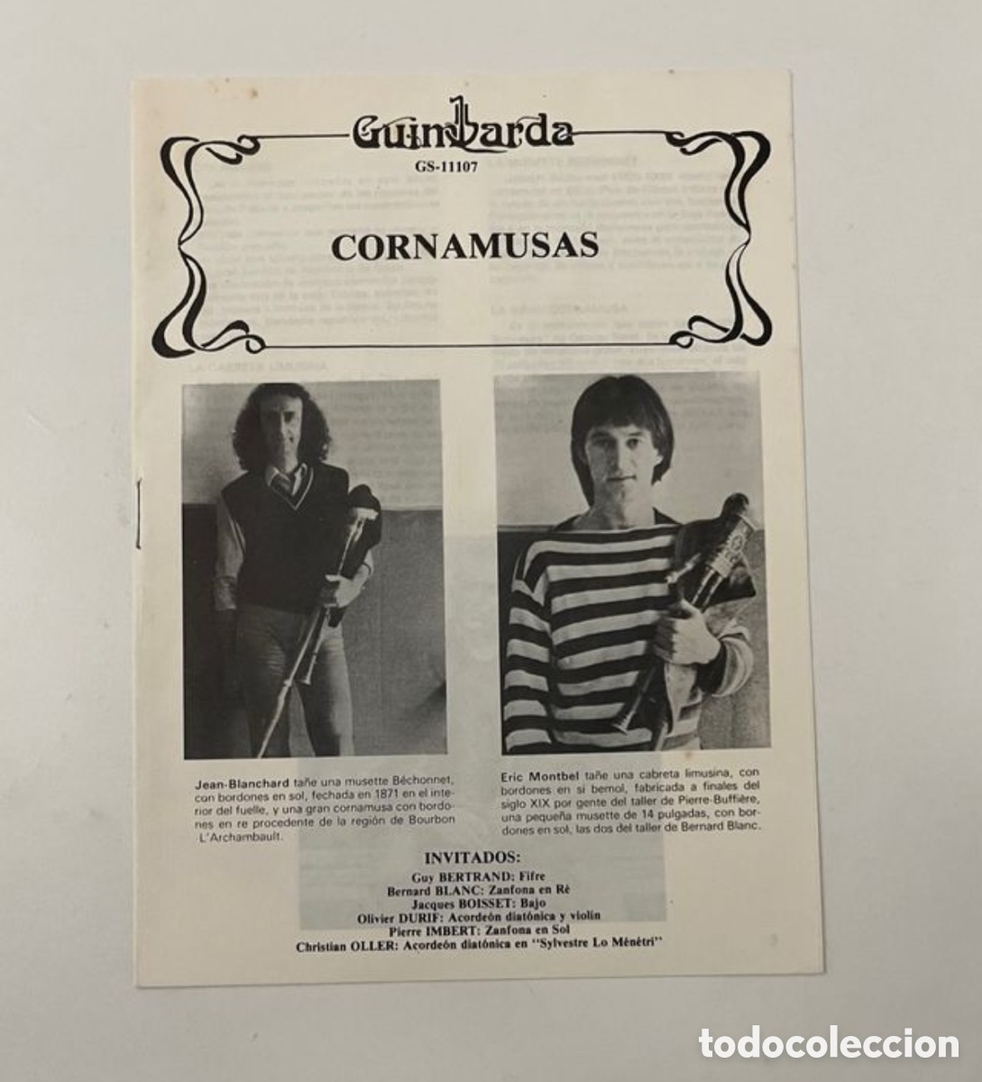 Discos de vinilo: Vinilo LP Cornamusas - Sello Guimbarda - Foto 3
