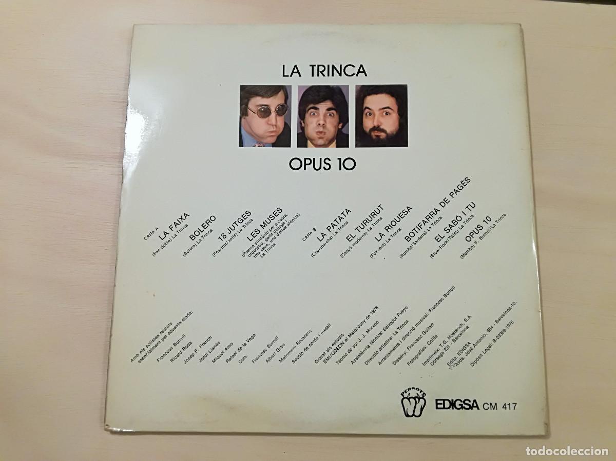 Discos de vinilo: LA TRINCA - OPUS 10 - PEDIDO MINIMO 7&euro; - Foto 4