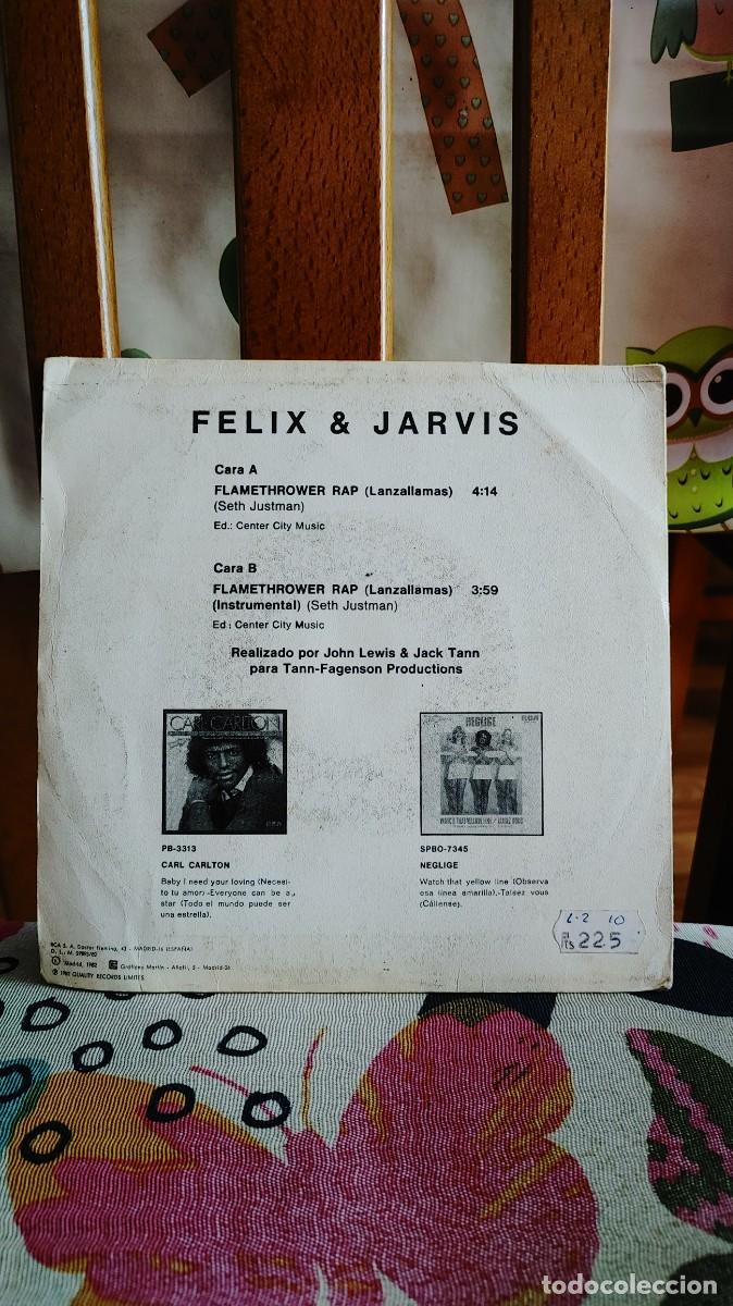 Discos de vinilo: FELIX & JARVIS-SINGLE FLAMETHROWER - Foto 2
