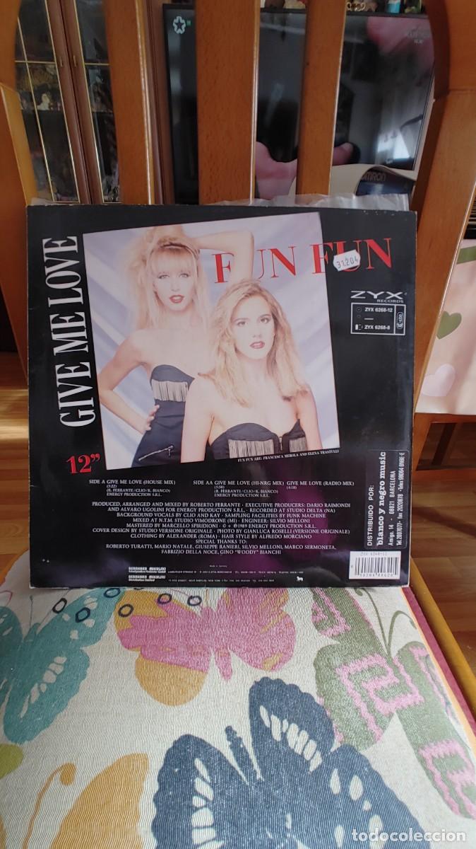 Discos de vinilo: FUN FUN-MAXI GIVE ME LOVE - Foto 2