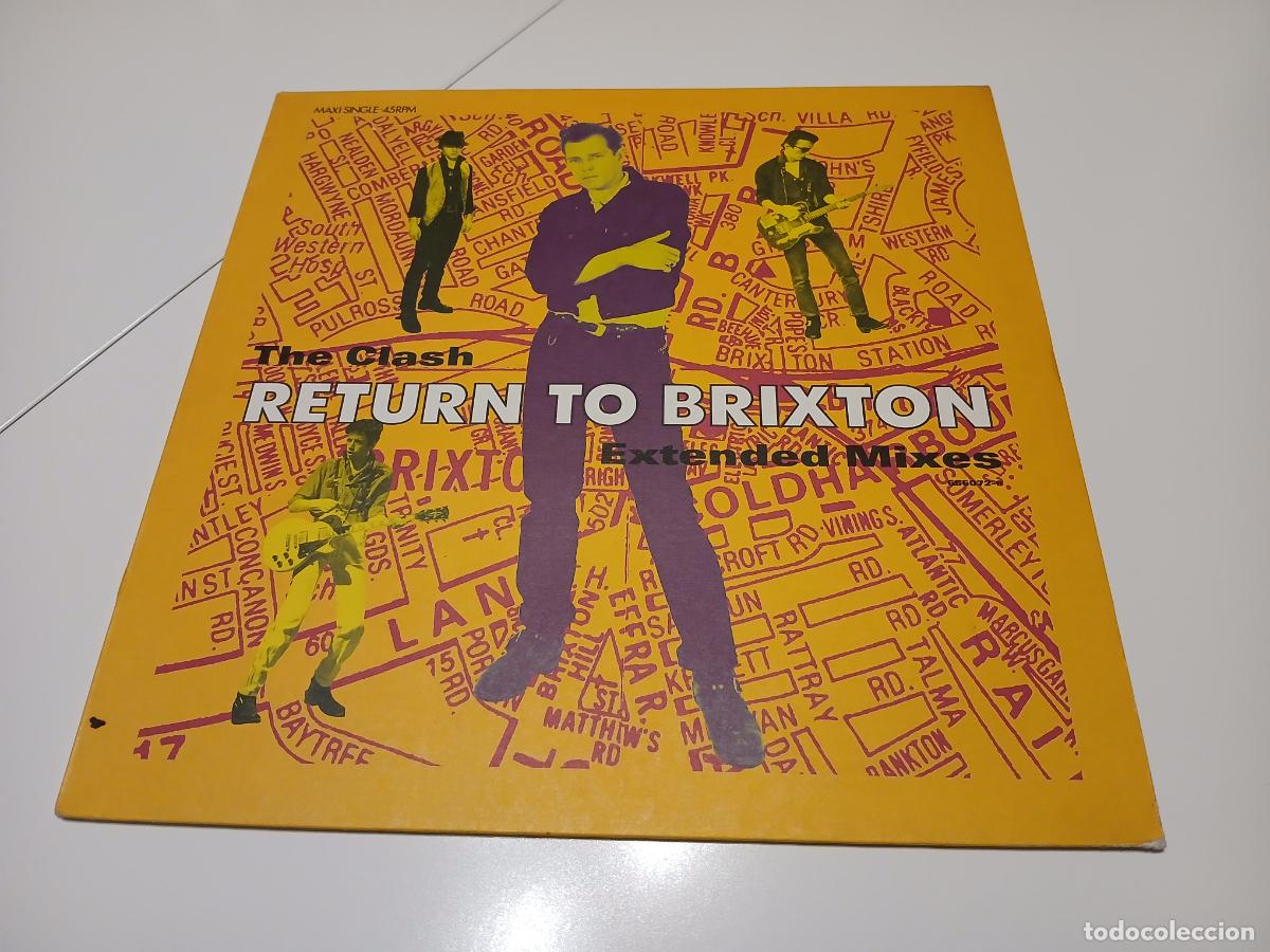 Discos de vinilo: The Clash &ndash; Return To Brixton (Extended Mixes)- (1990) maxi-single - Foto 1