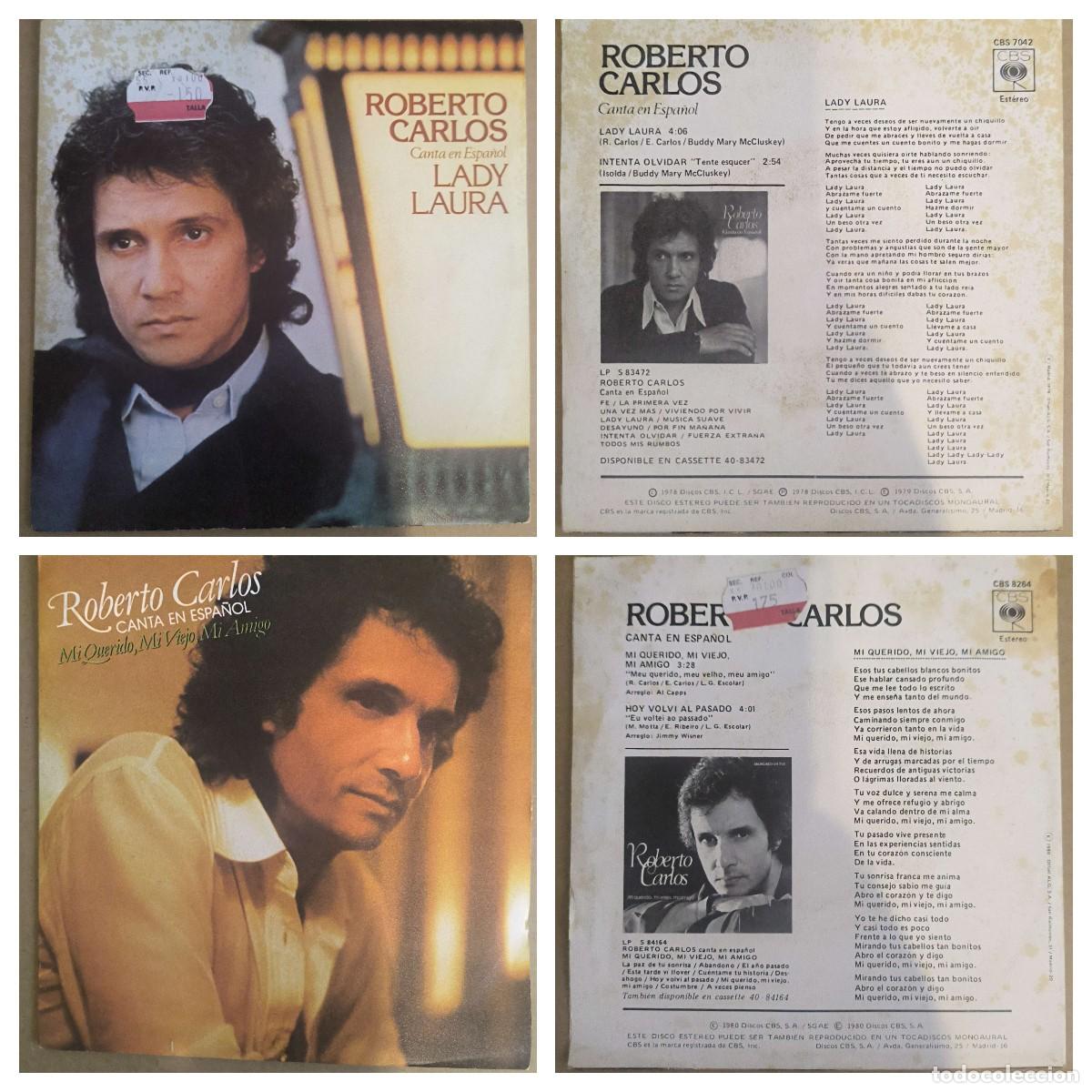 Discos de vinilo: ROBERTO CARLOS - LOTE 2 Singles - Foto 1