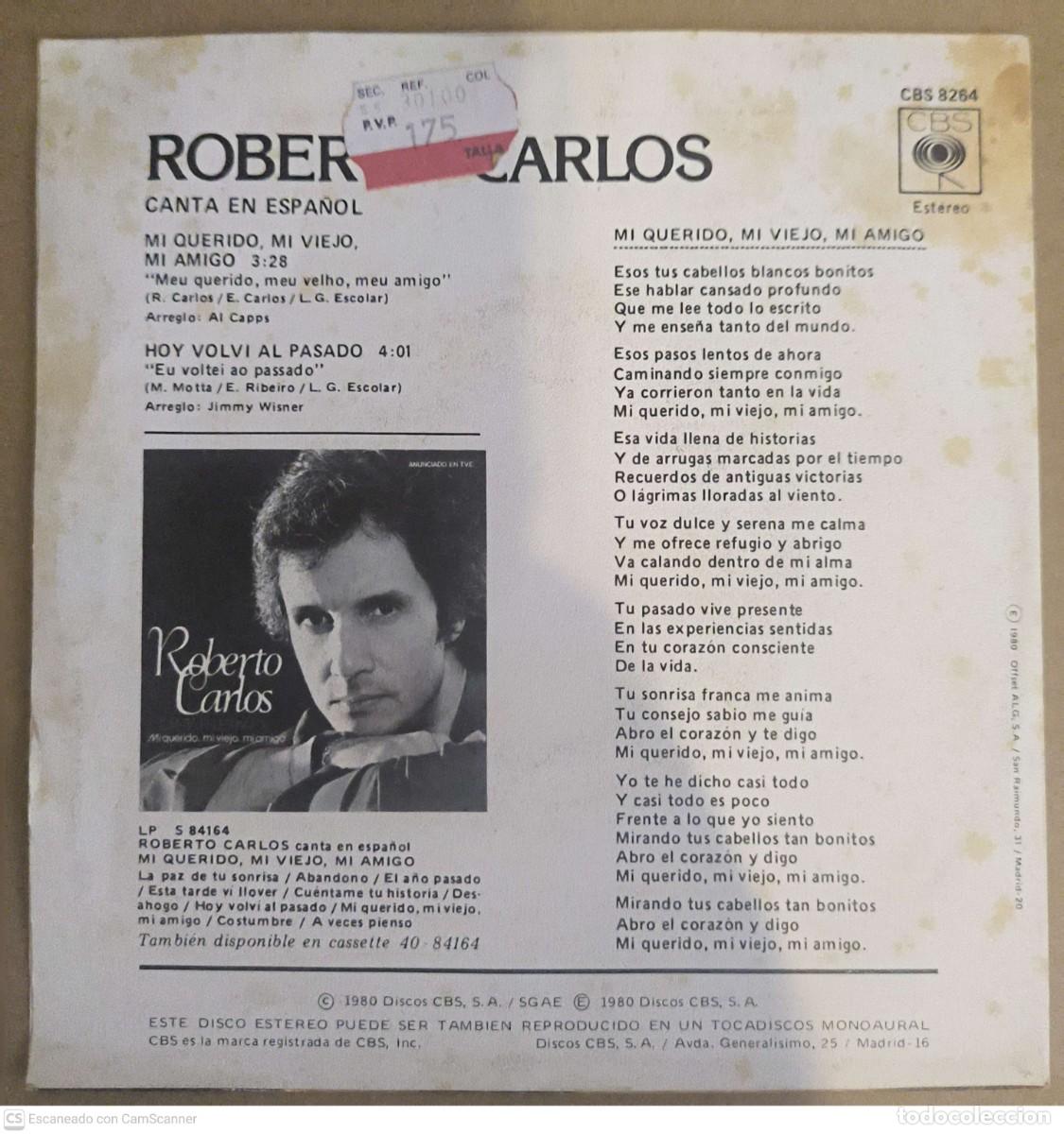 Discos de vinilo: ROBERTO CARLOS - LOTE 2 Singles - Foto 6