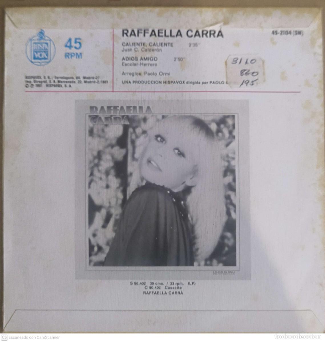 Discos de vinilo: RAFFAELLA CARRA - LOTE 2 Singles - Foto 6