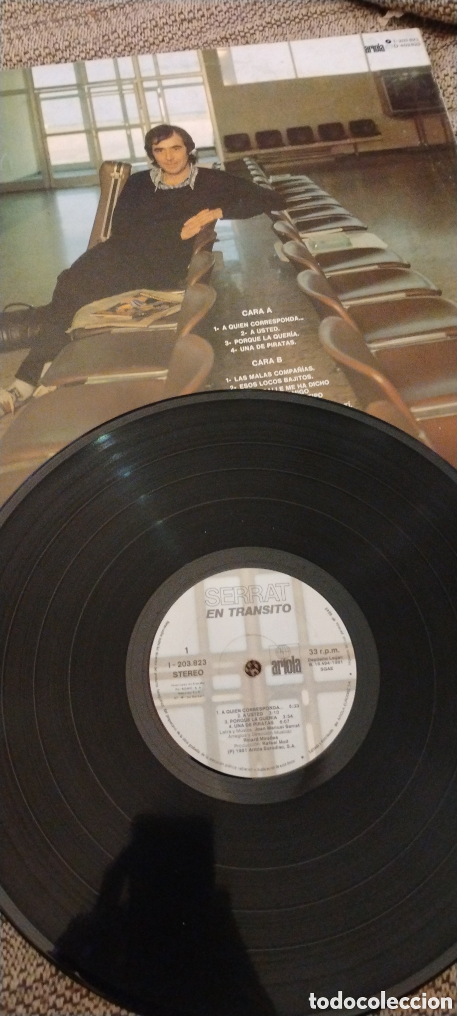Discos de vinilo: SERRAT-EN TRANSITO-LP-ARIOLA/SPAIN-IB - Foto 4