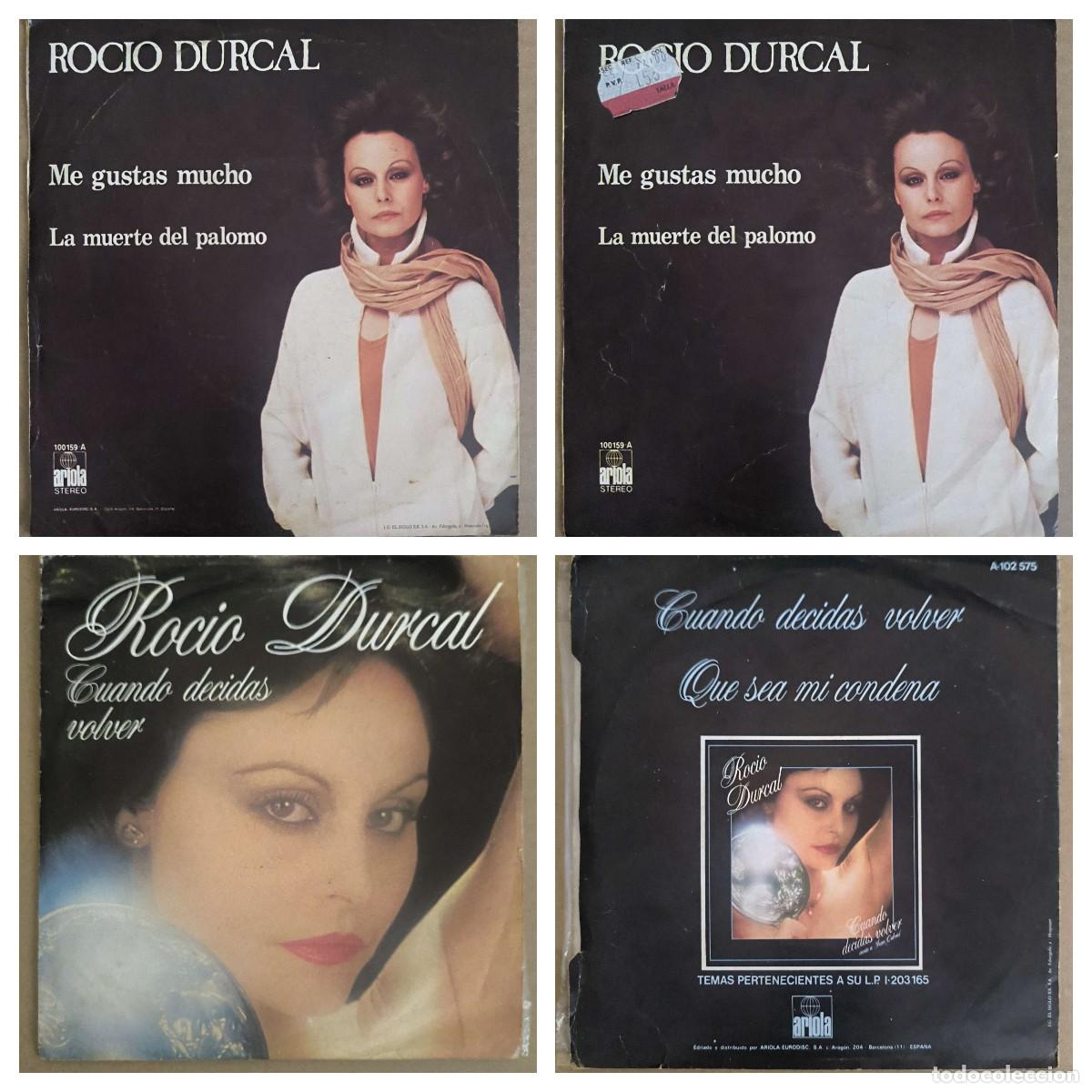 Discos de vinilo: ROCIO DURCAL - Lote 2 Singles - Foto 1