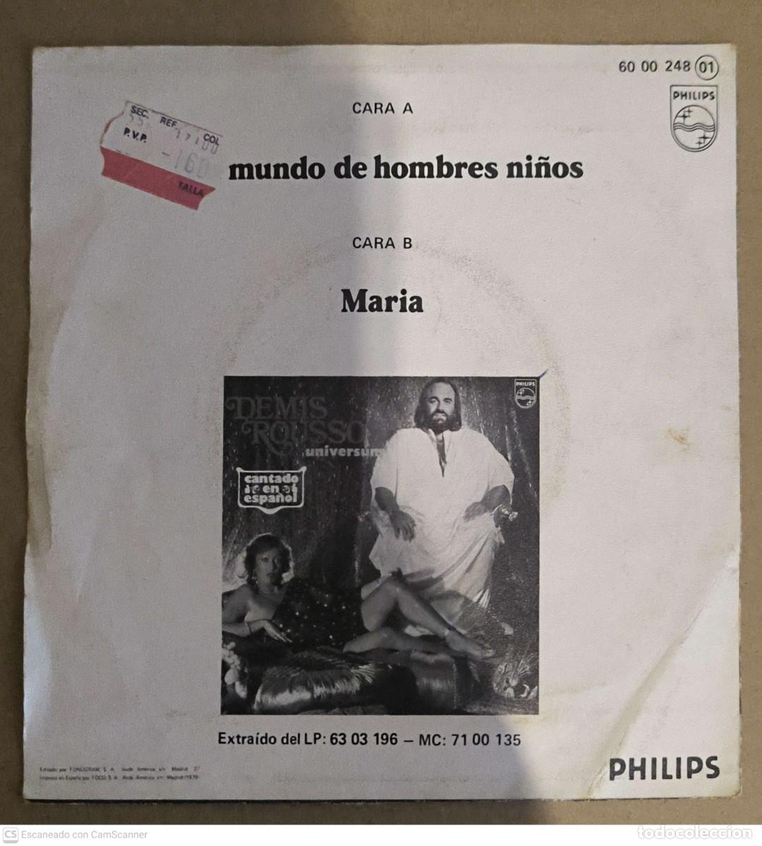 Discos de vinilo: Demis Roussos - Lote 2 Singles - Foto 3