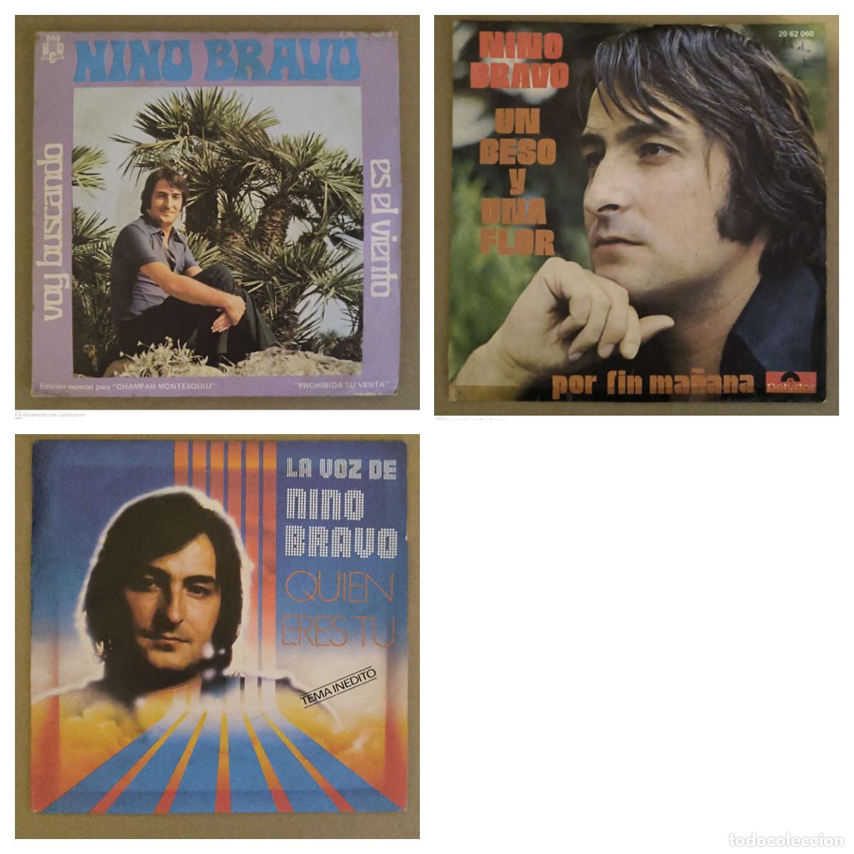 Discos de vinilo: NINO BRAVO - Lote 3 Singles - Foto 1