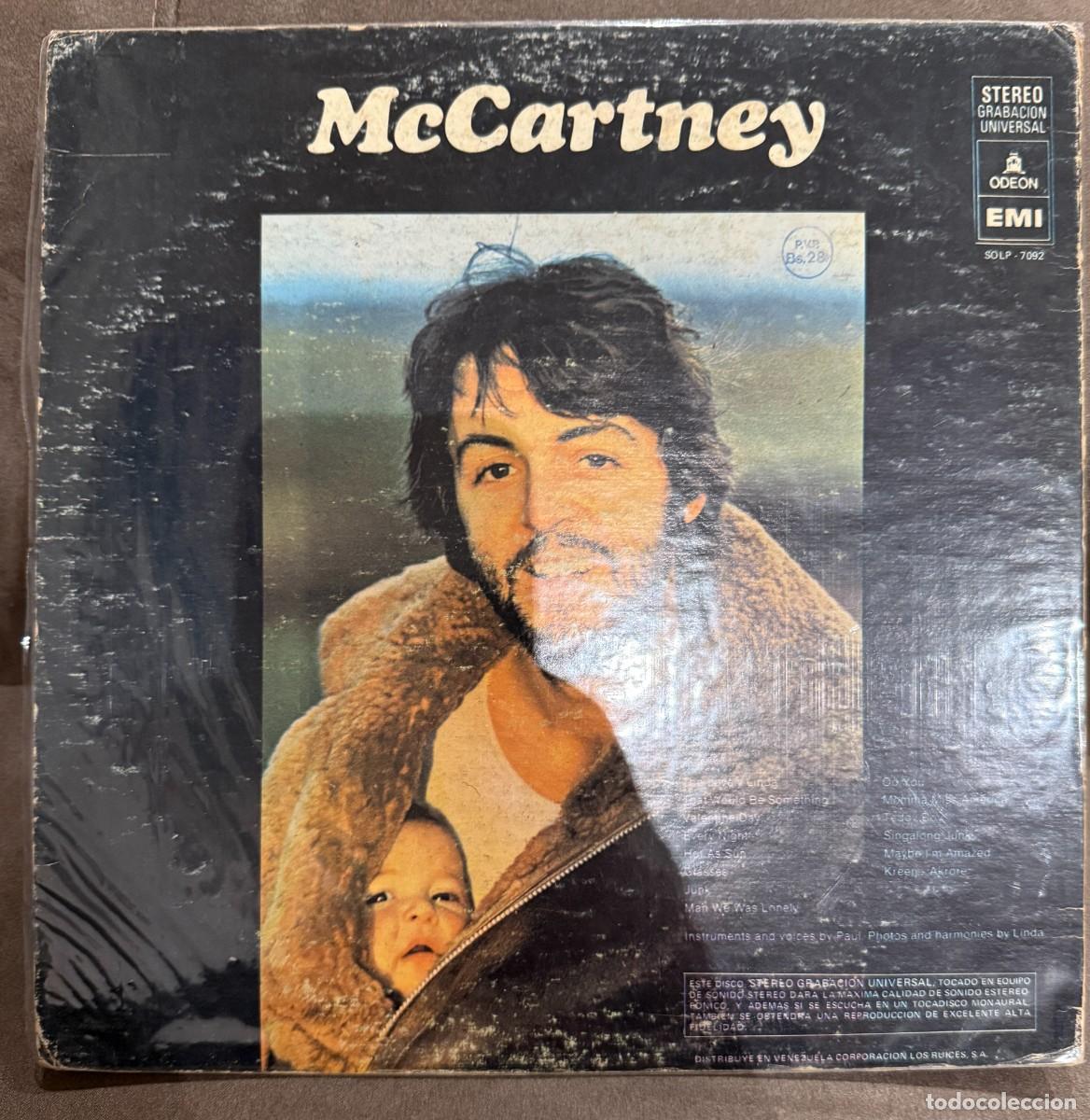 Discos de vinilo: McCartney &lrm;&ndash; McCartney. Disco vinilo. Edic. Venezuela. 1970 - Foto 2