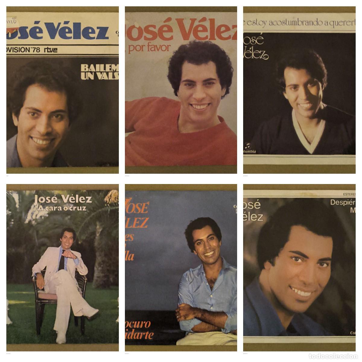 Discos de vinilo: JOSE VELEZ - Lote 6 Singles - Foto 1