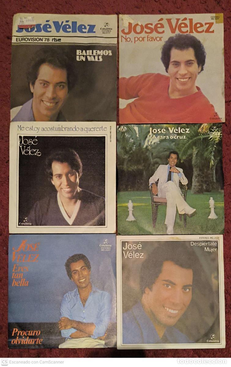 Discos de vinilo: JOSE VELEZ - Lote 6 Singles - Foto 8