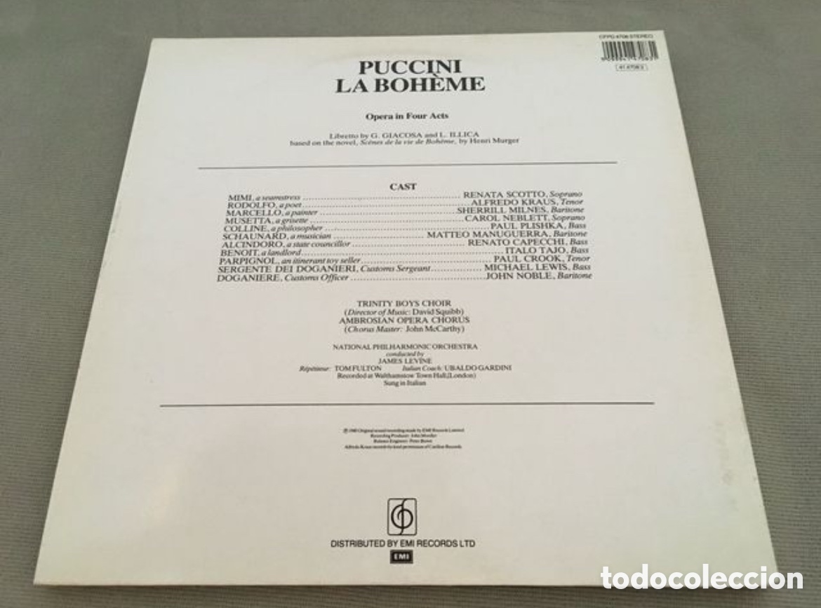 Discos de vinilo: Vinilo Puccini La Boh&egrave;me - 2 LPs - Foto 3