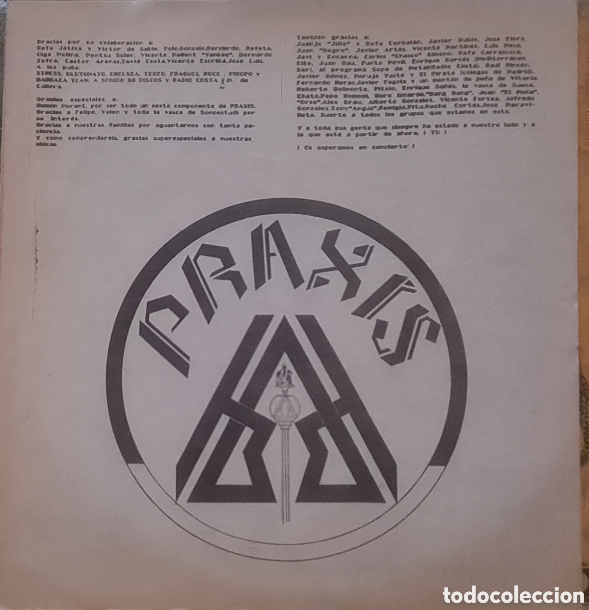 Discos de vinilo: Praxis - Praxis 1987 - Foto 4