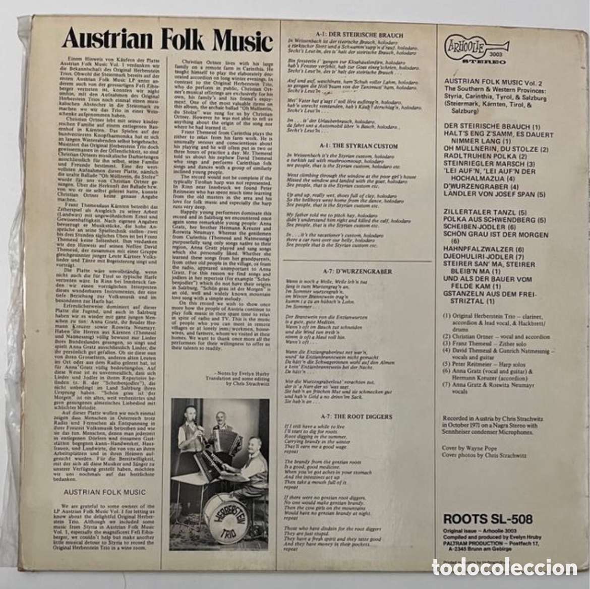 Discos de vinilo: Vinilo Austrian Folk music - Foto 3
