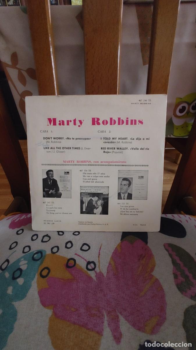 Discos de vinilo: MARTY ROBBINS-EP DON`T WORRY +3 - Foto 2