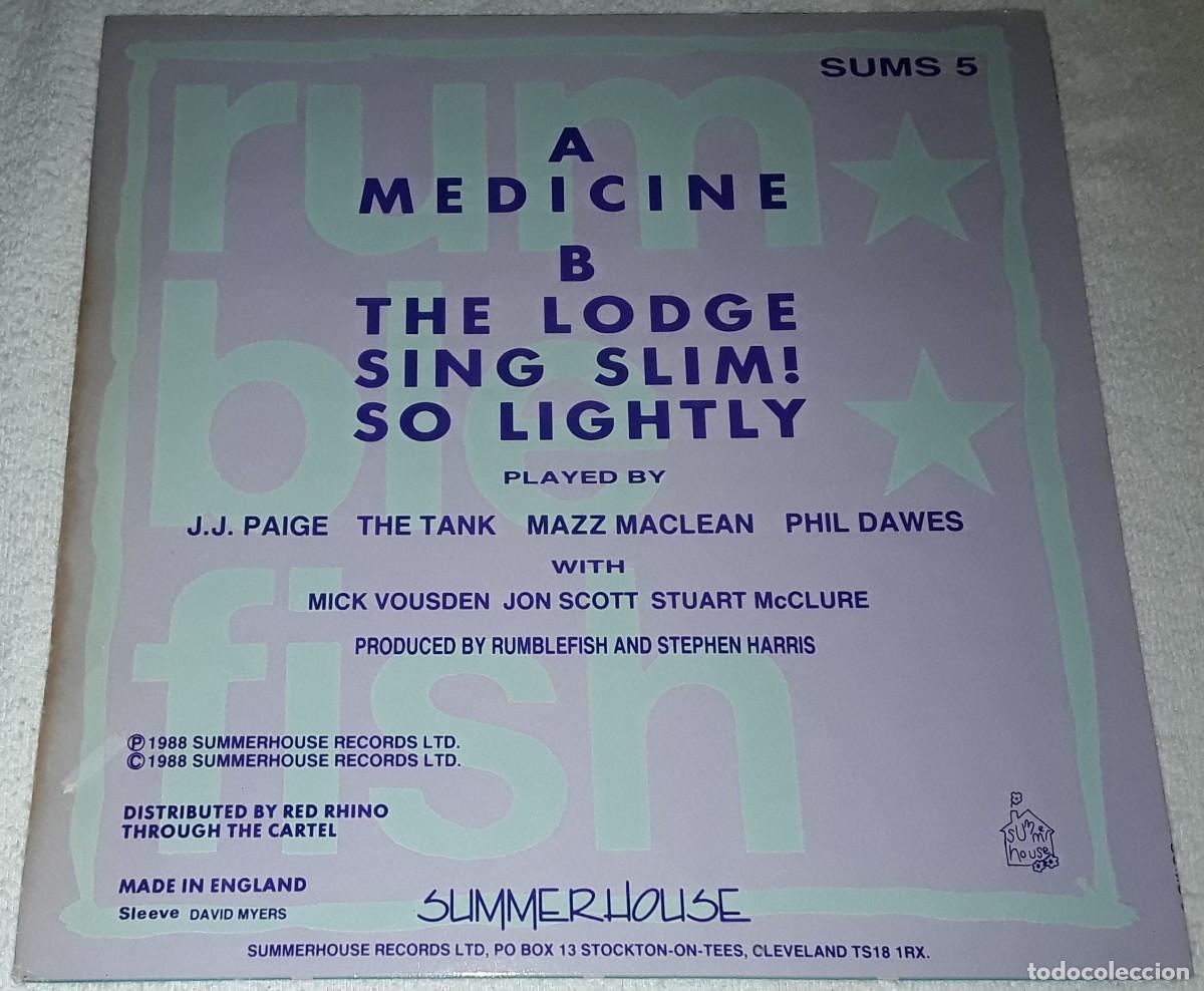 Discos de vinilo: MAXI - RUMBLEFISH - MEDICINE - MADE IN UK - Foto 2