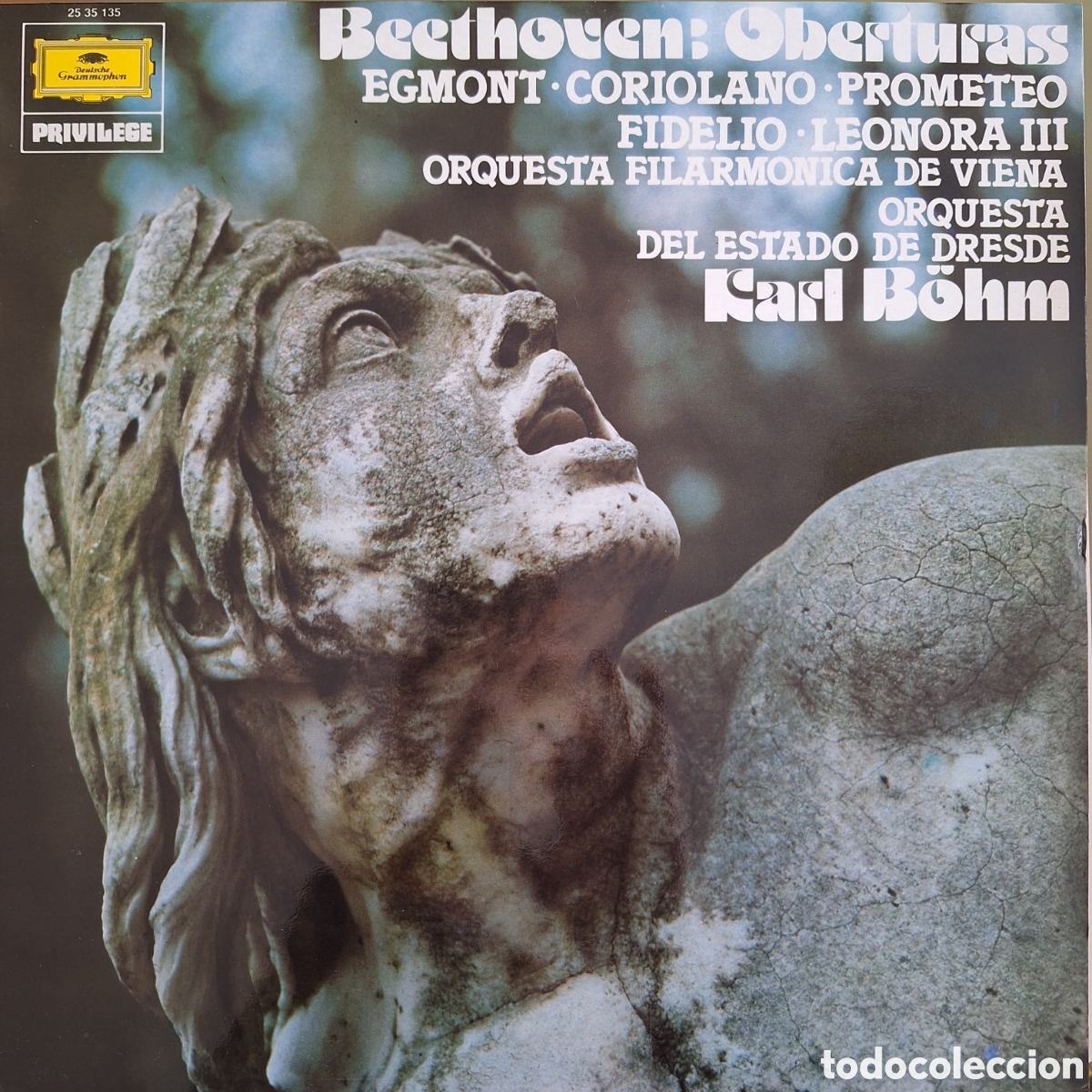 Discos de vinilo: Oberturas. Beethoven. Dr. Karl B&ouml;hm - Foto 1