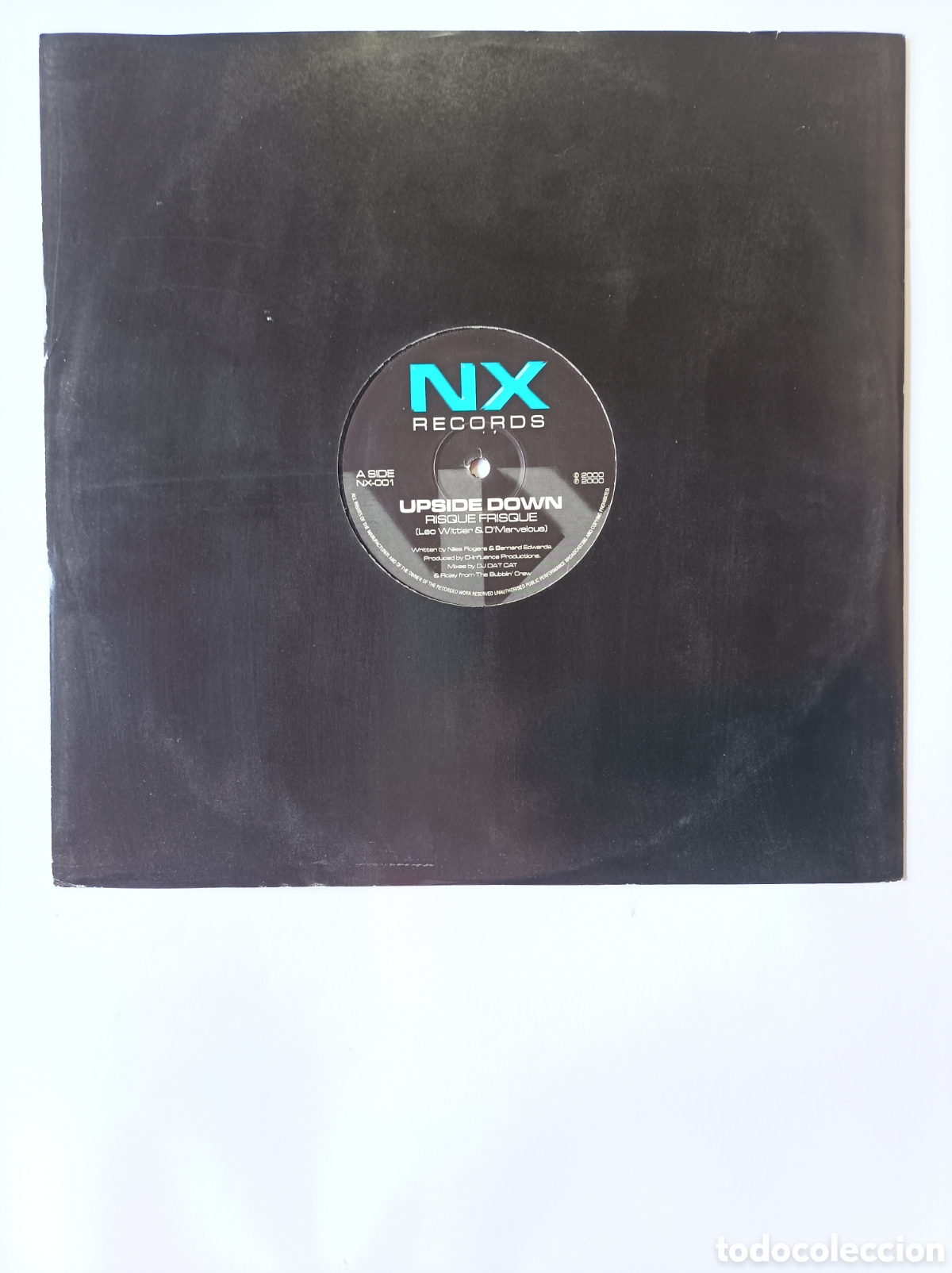 Discos de vinilo: UPSIDE DOWN. RISQUE FRISQUE. NX RECORDS. 2000. DANCE HOUSE TECHNO. DISCO VINILO. - Foto 1