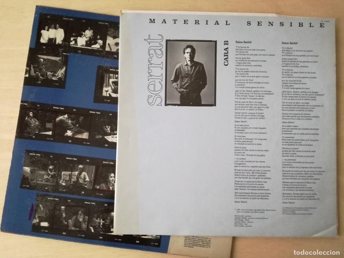 Discos de vinilo: JOAN MANUEL SERRAT - MATERIAL SENSIBLE - COMPLETO - PEDIDO MINIMO 7&euro; - Foto 2