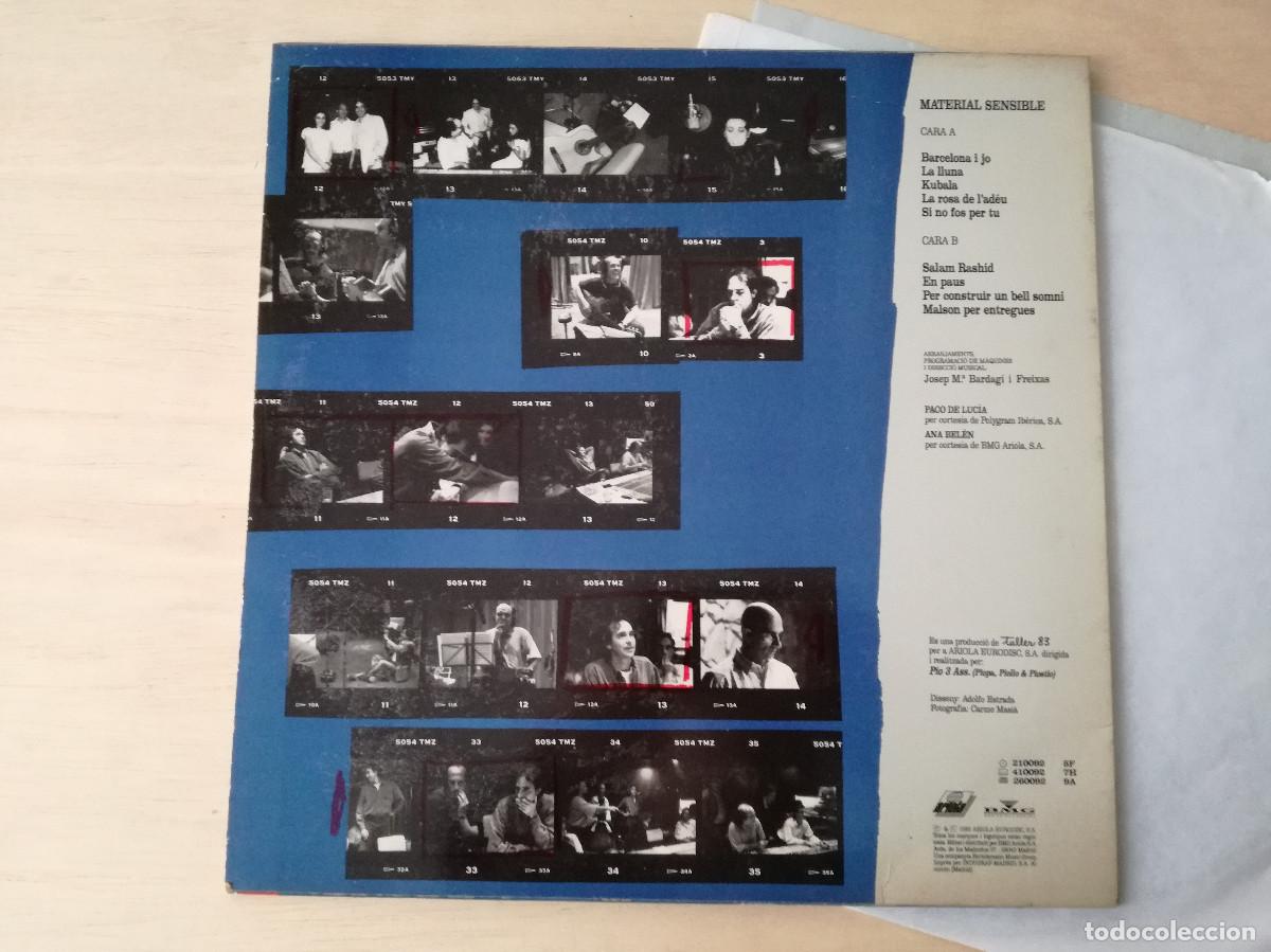 Discos de vinilo: JOAN MANUEL SERRAT - MATERIAL SENSIBLE - COMPLETO - PEDIDO MINIMO 7&euro; - Foto 4