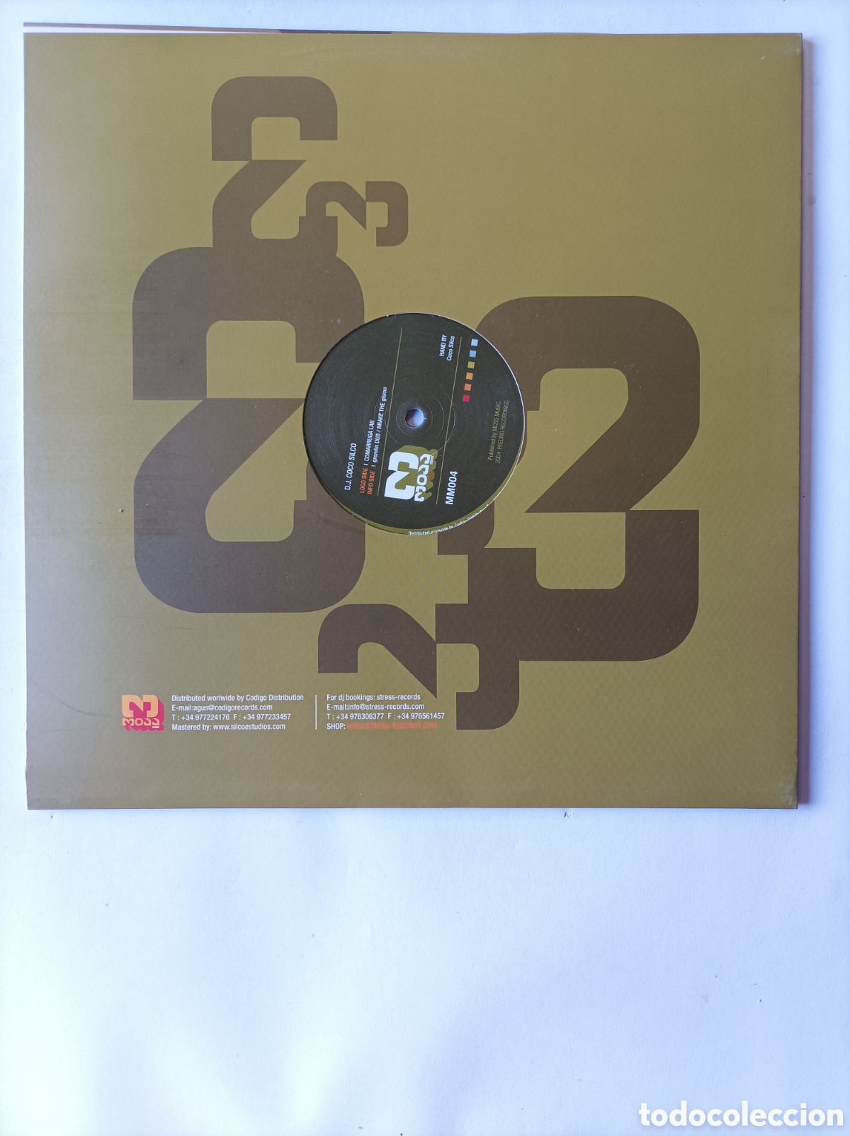 Discos de vinilo: DJ COCO SILCO. MM004. HOUSE TECHNO DANCE. 2004. DISCO VINILO. - Foto 2