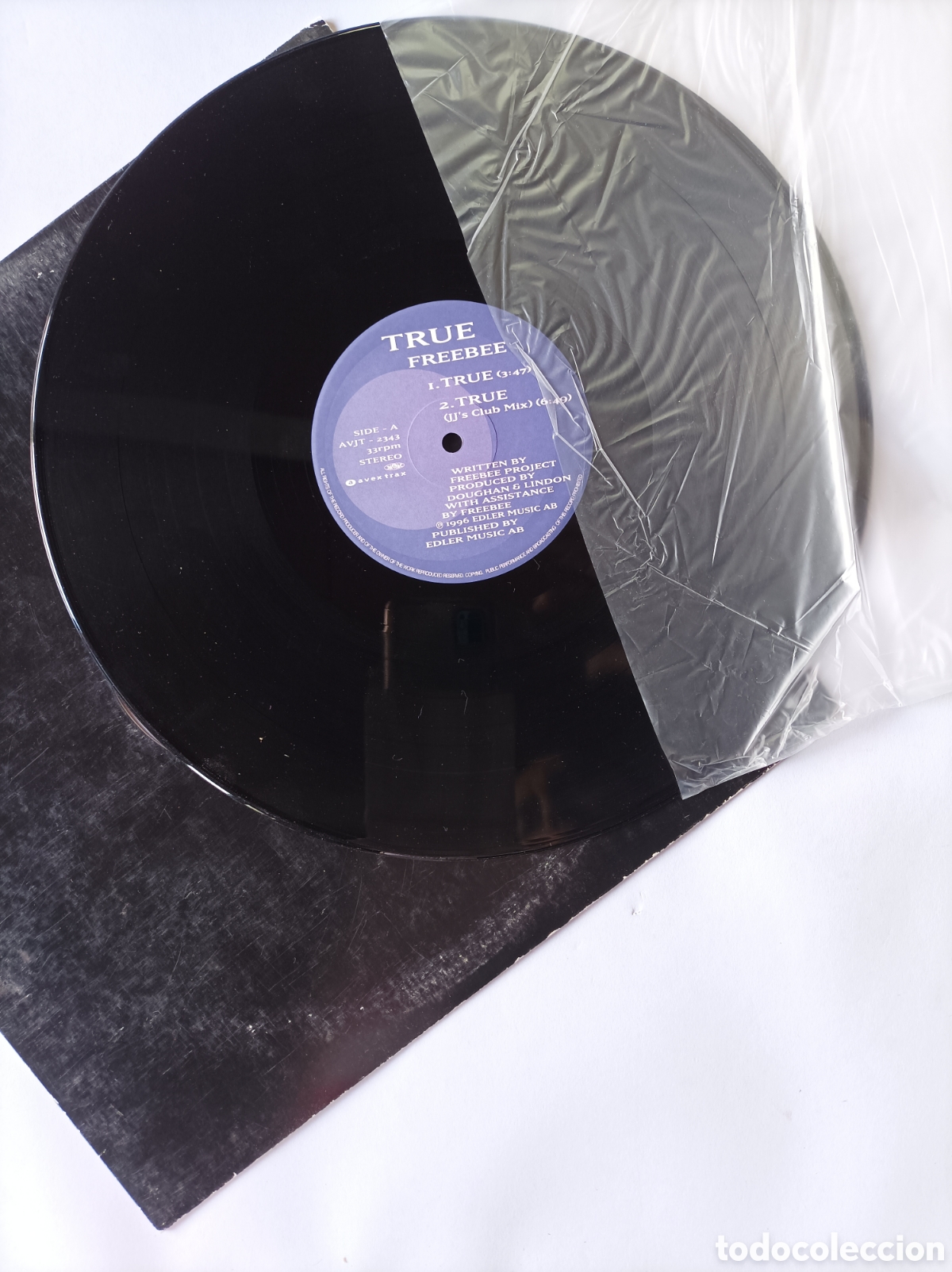 Discos de vinilo: TRUE FREEBEE. EDLER. 1996. HOUSE TECHNO DANCE. DISCO VINILO. - Foto 3
