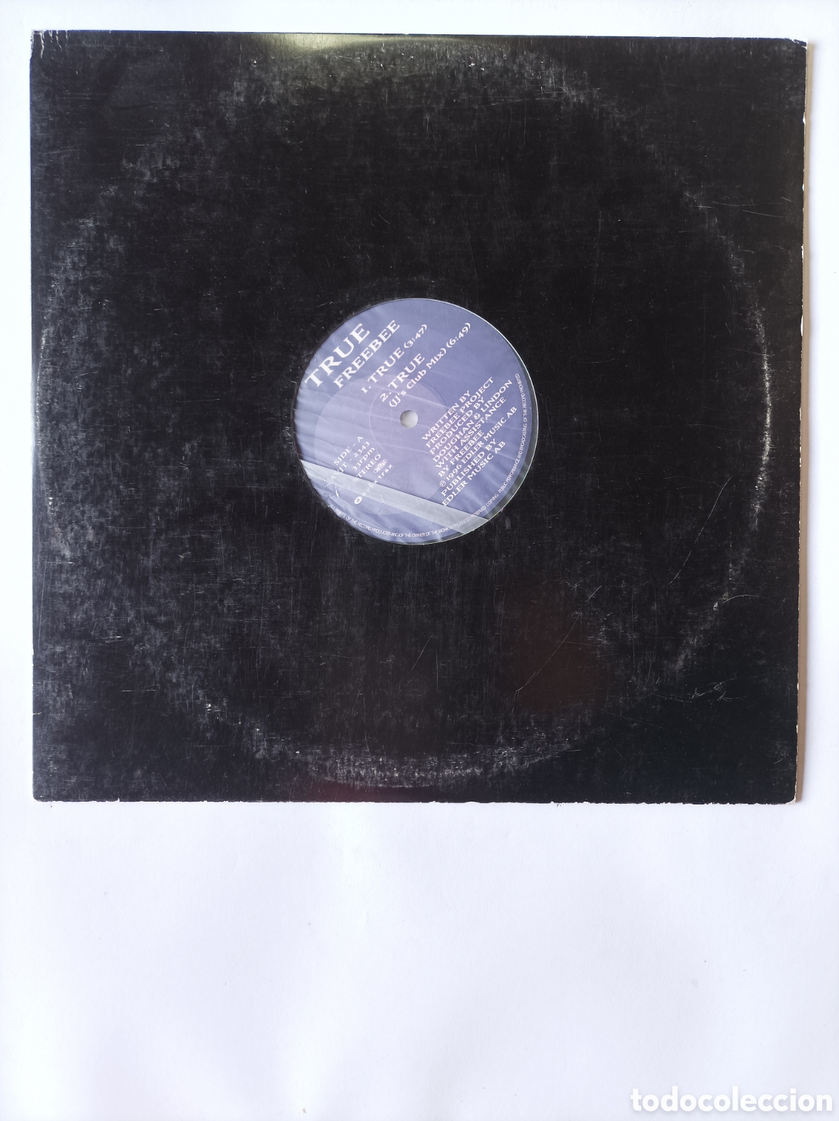 Discos de vinilo: TRUE FREEBEE. EDLER. 1996. HOUSE TECHNO DANCE. DISCO VINILO. - Foto 1