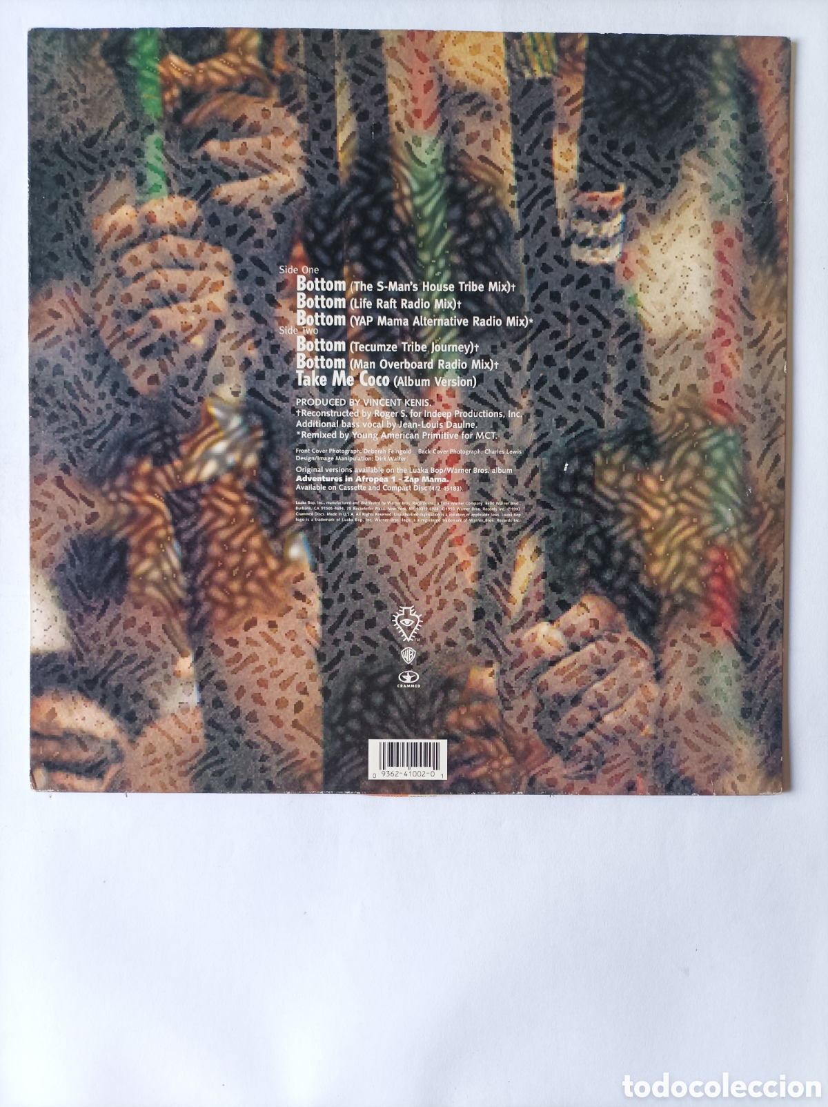 Discos de vinilo: ZAP MAMA. BOTTOM. HOUSE TECHNO DANCE. DISCO VINILO. - Foto 2