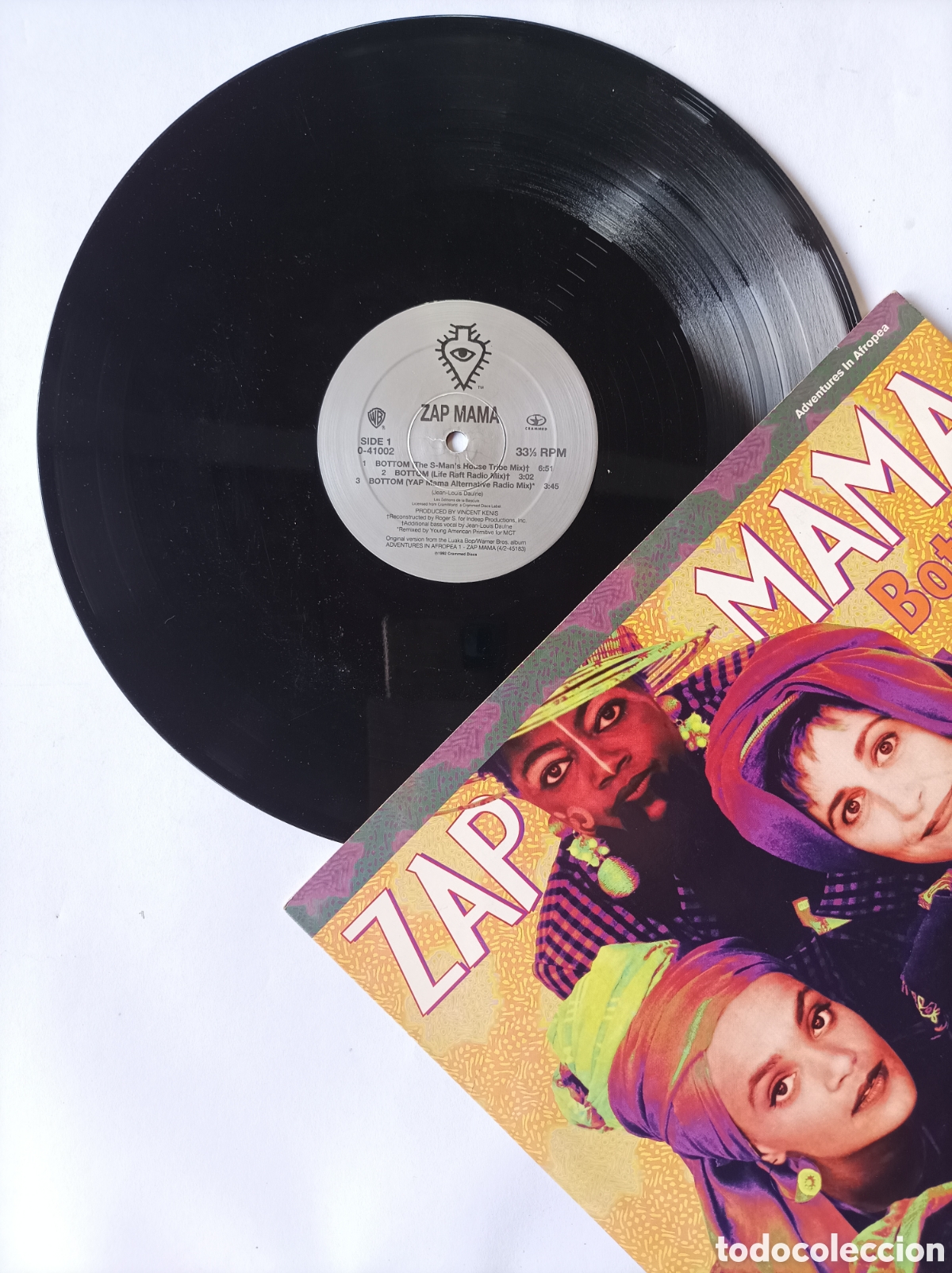 Discos de vinilo: ZAP MAMA. BOTTOM. HOUSE TECHNO DANCE. DISCO VINILO. - Foto 3