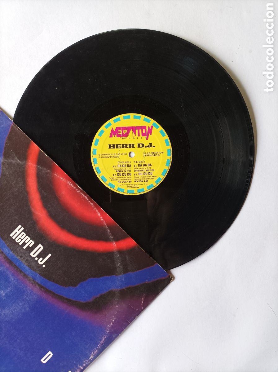 Discos de vinilo: HER D.J. DA DA DA. MEGATON. HOUSE TECHNO DANCE. DISCO VINILO. - Foto 3