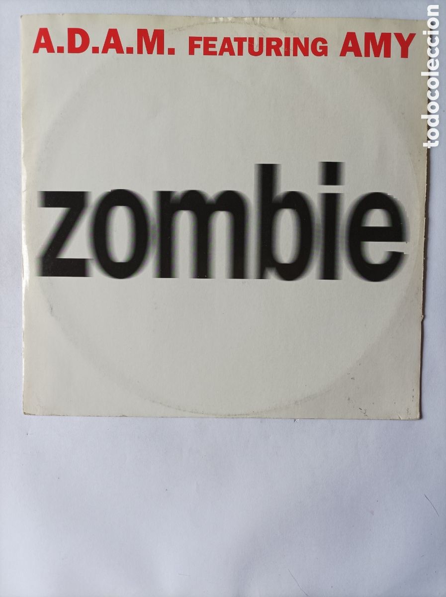 Discos de vinilo: A.D.A.M. FEATURING AMY. ZOMBIE. HOUSE TECHNO DANCE. DISCO VINILO. - Foto 2