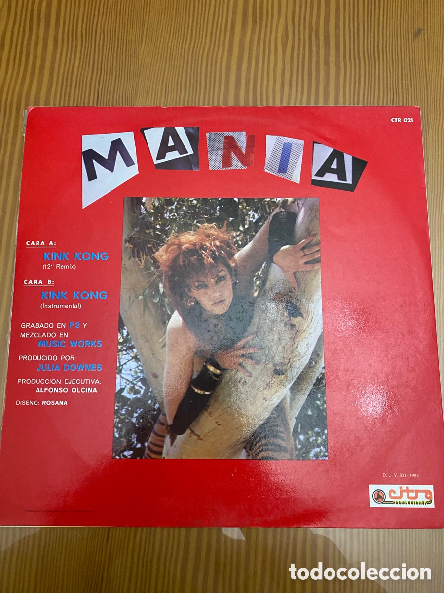 Discos de vinilo: Disco de Vinilo (Maxi) Mania &ldquo;King Kong&rdquo; - Foto 2