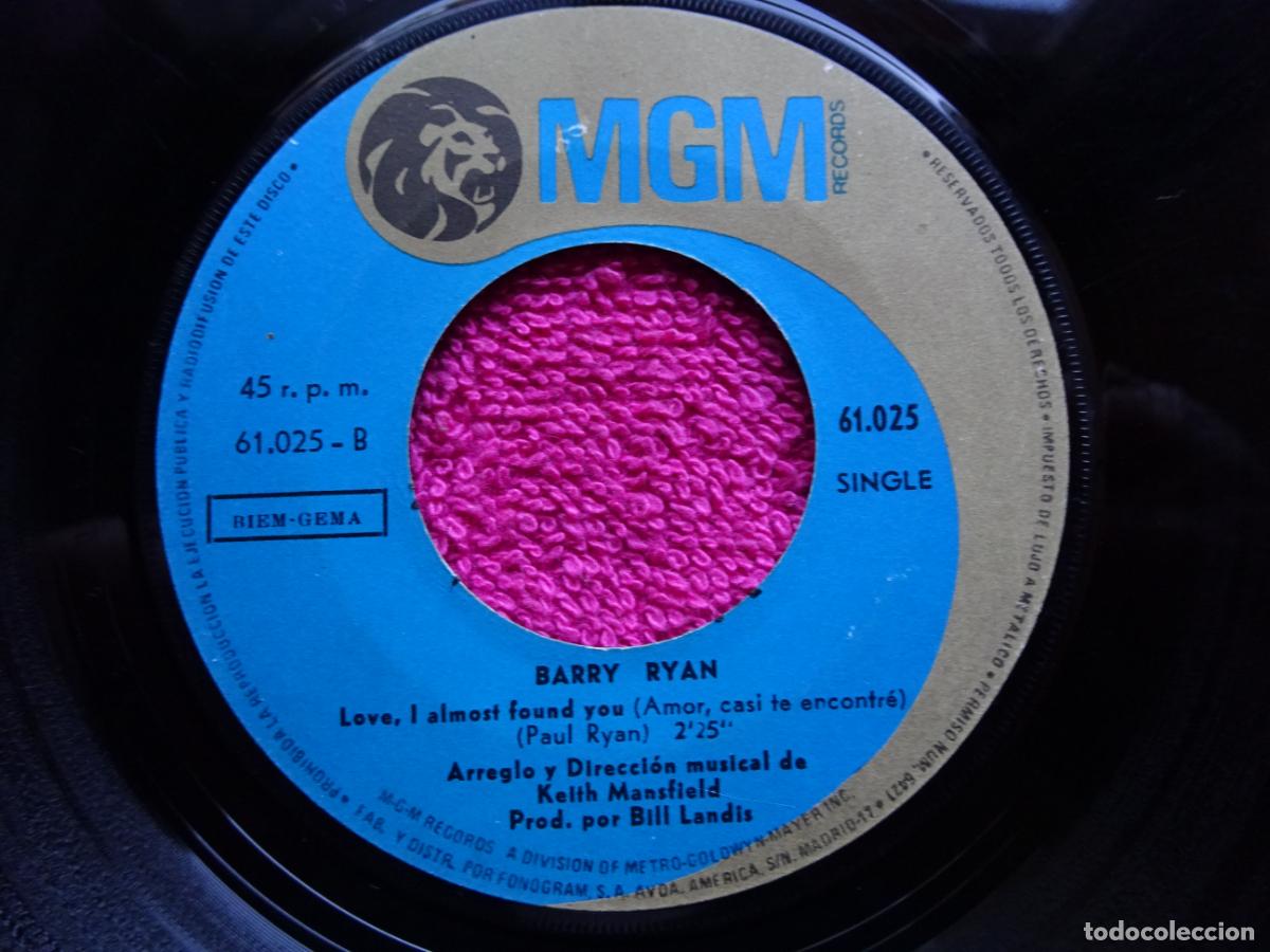 Discos de vinilo: barry ryan eloise 1968 mgm 61025 - Foto 4