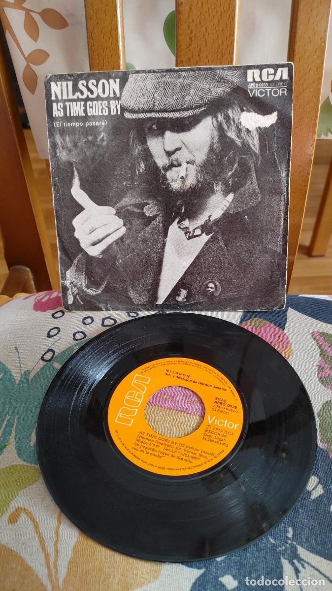 Discos de vinilo: NILSSON-SINGLE AS TIME GOES BY - Foto 1