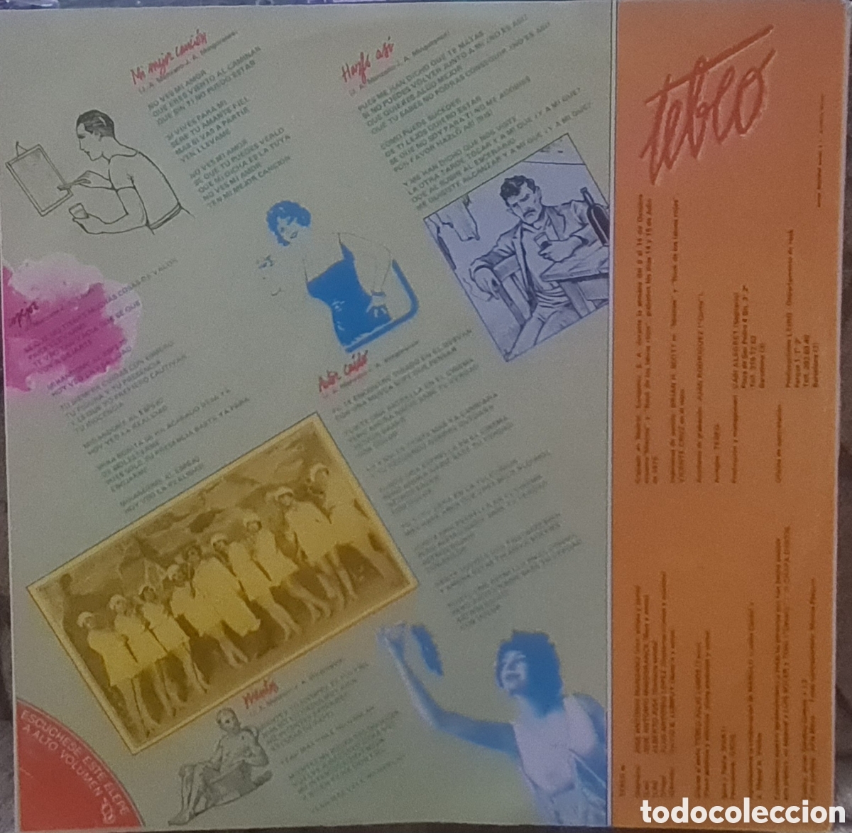 Discos de vinilo: TEBEO -Labios rojos, lp de 1980 - Foto 3