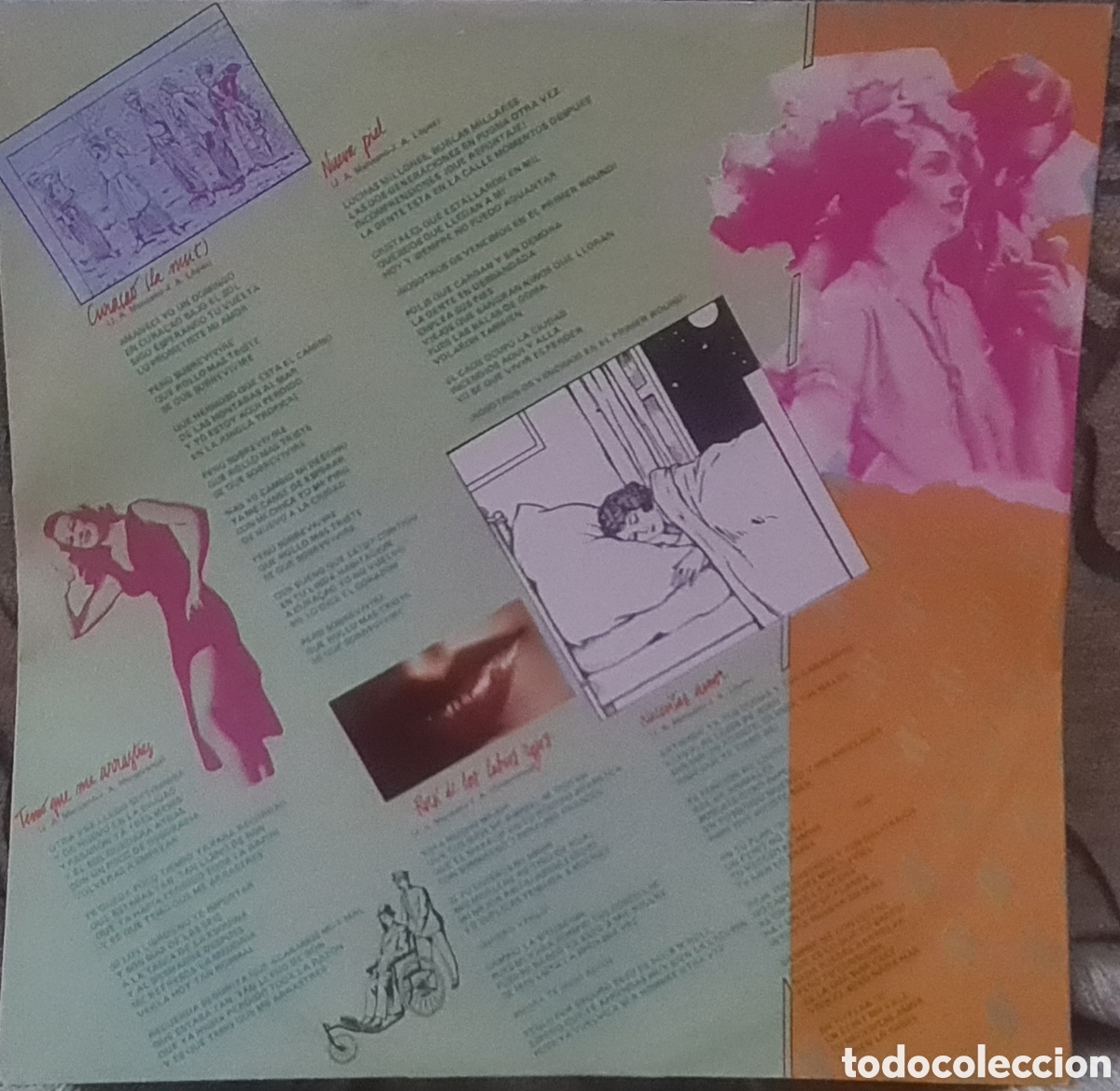 Discos de vinilo: TEBEO -Labios rojos, lp de 1980 - Foto 4