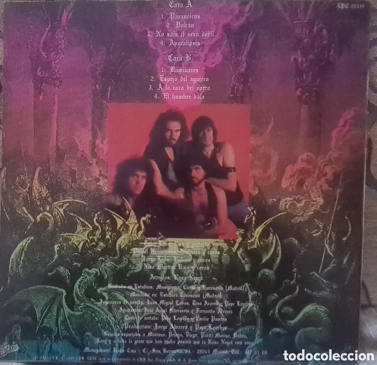 Discos de vinilo: Rosa Negra, primer disco, 1984 - Foto 2