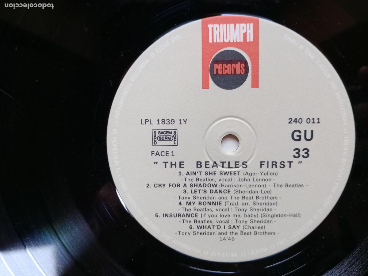Discos de vinilo: The Beatles - The Beatles First - Foto 3