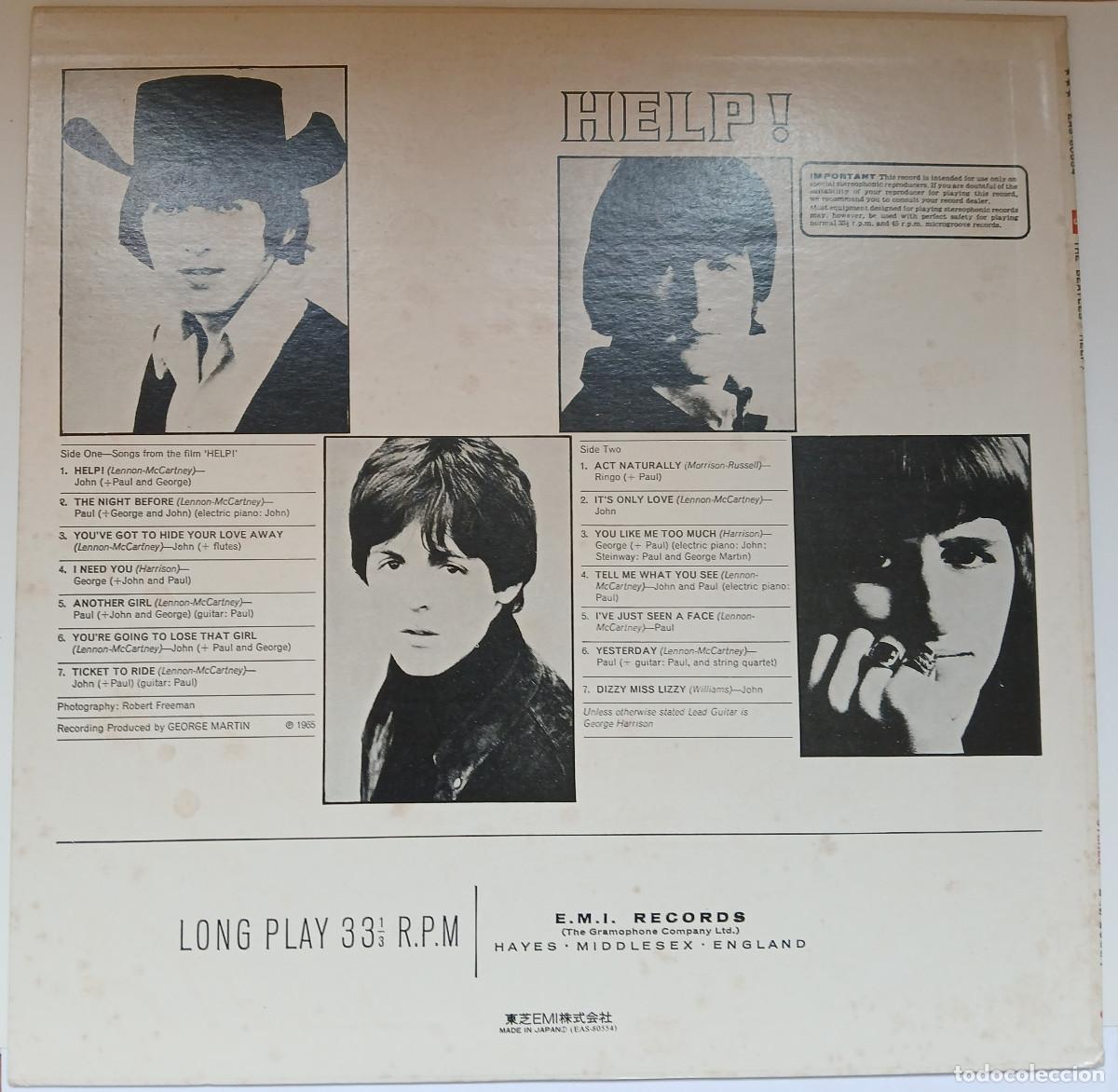 Discos de vinilo: The Beatles = ザ・ビートルズ Help! = 4人はアイドル (EMI 1965) - Foto 2