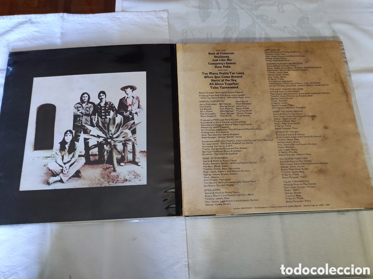 Discos de vinilo: POCO - ROSE OF CIMARRON - Foto 2
