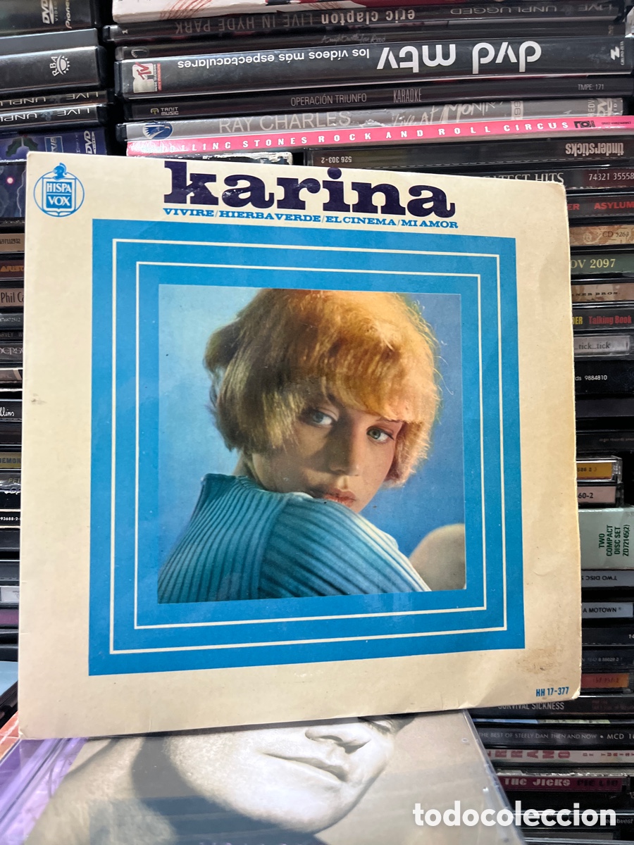 Discos de vinilo: karina vivir&eacute; hierba verde - Foto 1