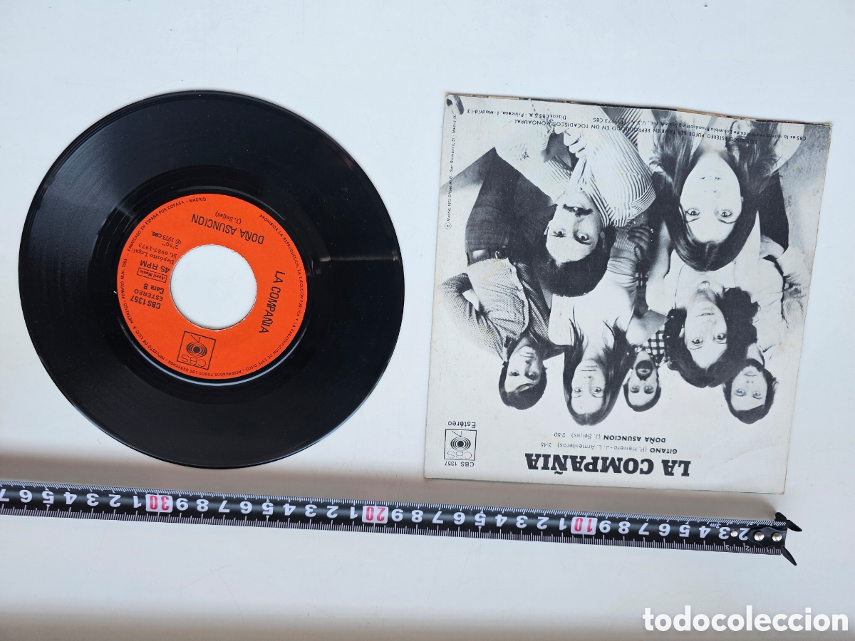 Discos de vinilo: Disco de vinilo de 45 RPM La Compa&ntilde;ia, Gitano 1973 - Foto 3