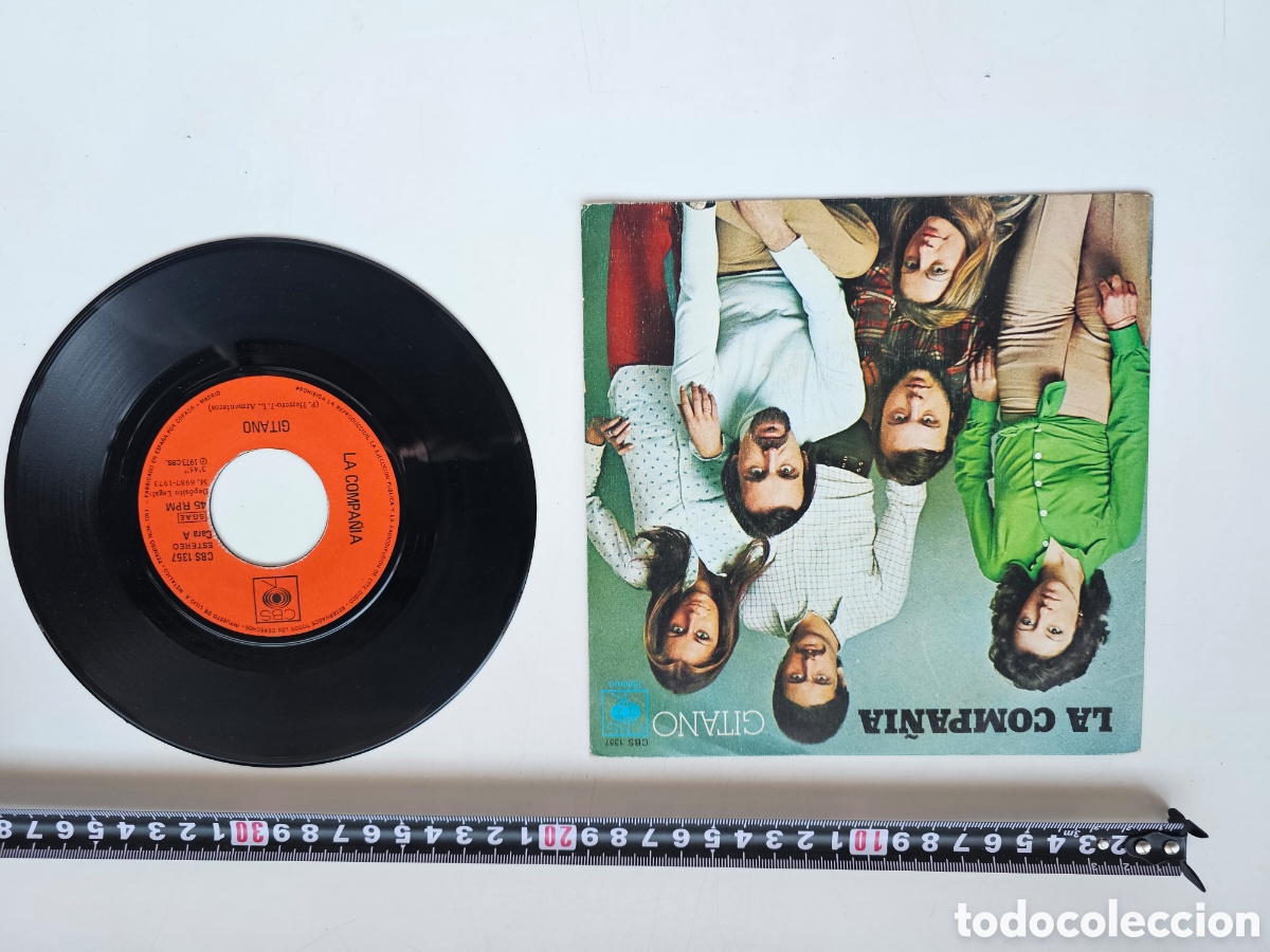 Discos de vinilo: Disco de vinilo de 45 RPM La Compa&ntilde;ia, Gitano 1973 - Foto 1