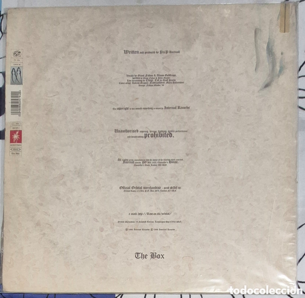 Discos de vinilo: MAXI - ORBITAL - THE BOX - 1996 ED. INGLESA - Foto 2