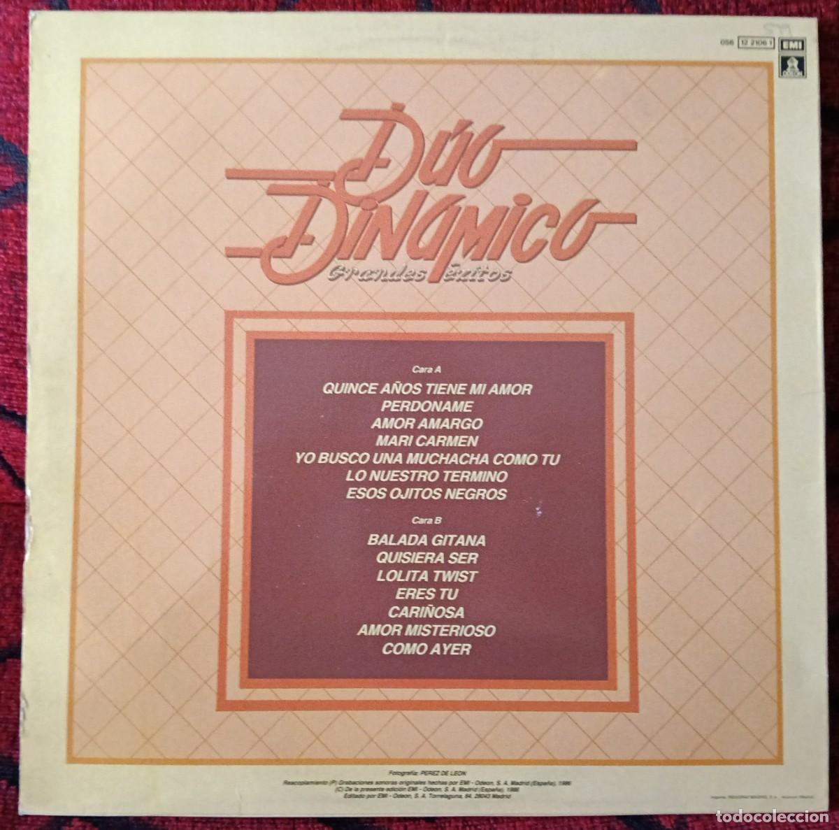 Discos de vinilo: DUO DINAMICO ** Grandes Exitos ** VINILO LP 1986 - Foto 2