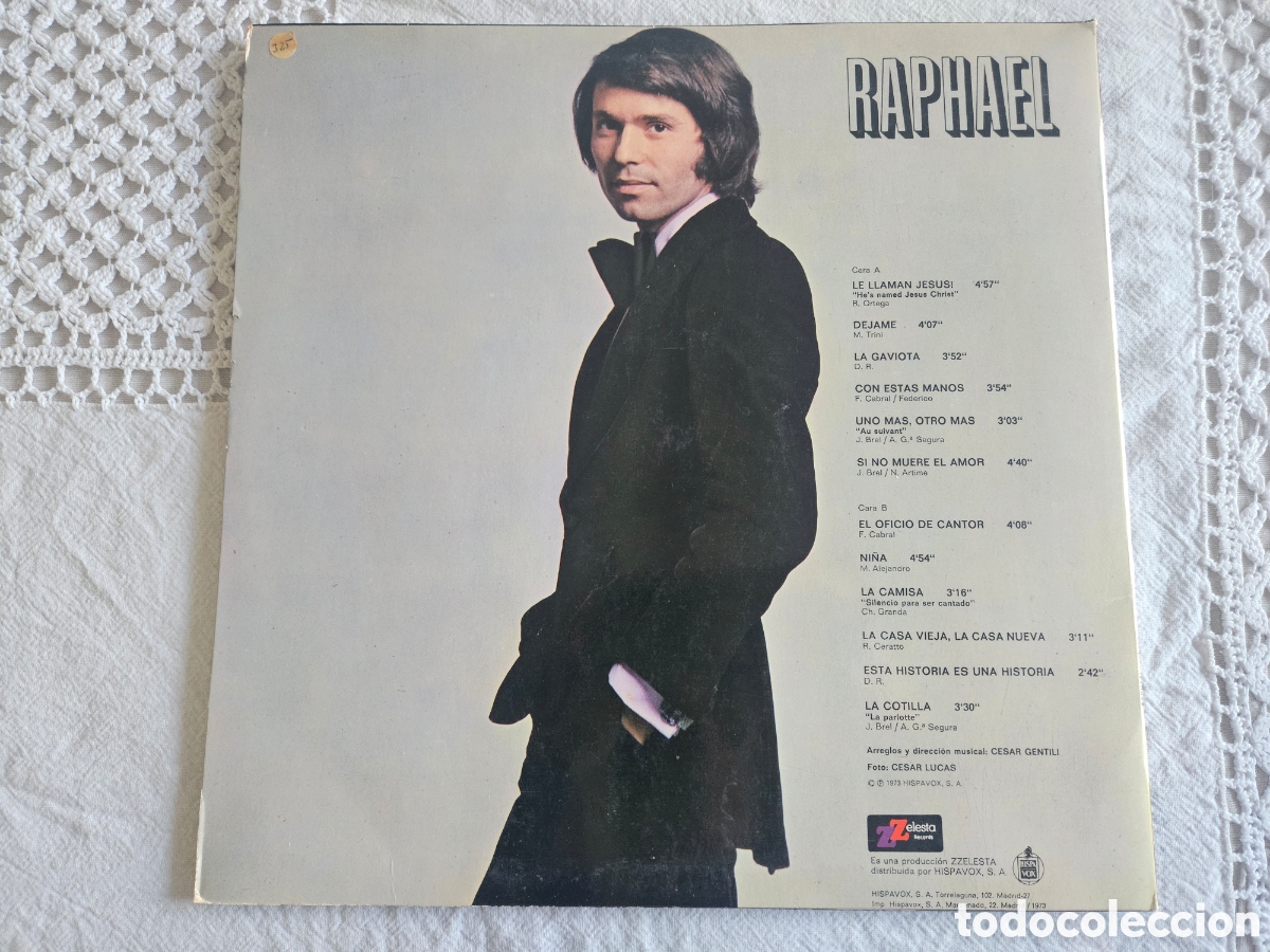 Discos de vinilo: LP Raphael le llaman Jes&uacute;s! - Foto 3