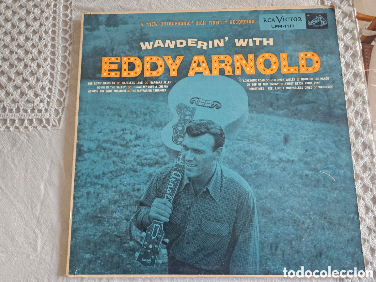 Discos de vinilo: LP Eddy Arnold Wanderin - Foto 1