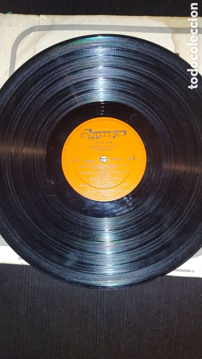 Discos de vinilo: Tr&iacute;o de ases LP flamenco - Foto 3