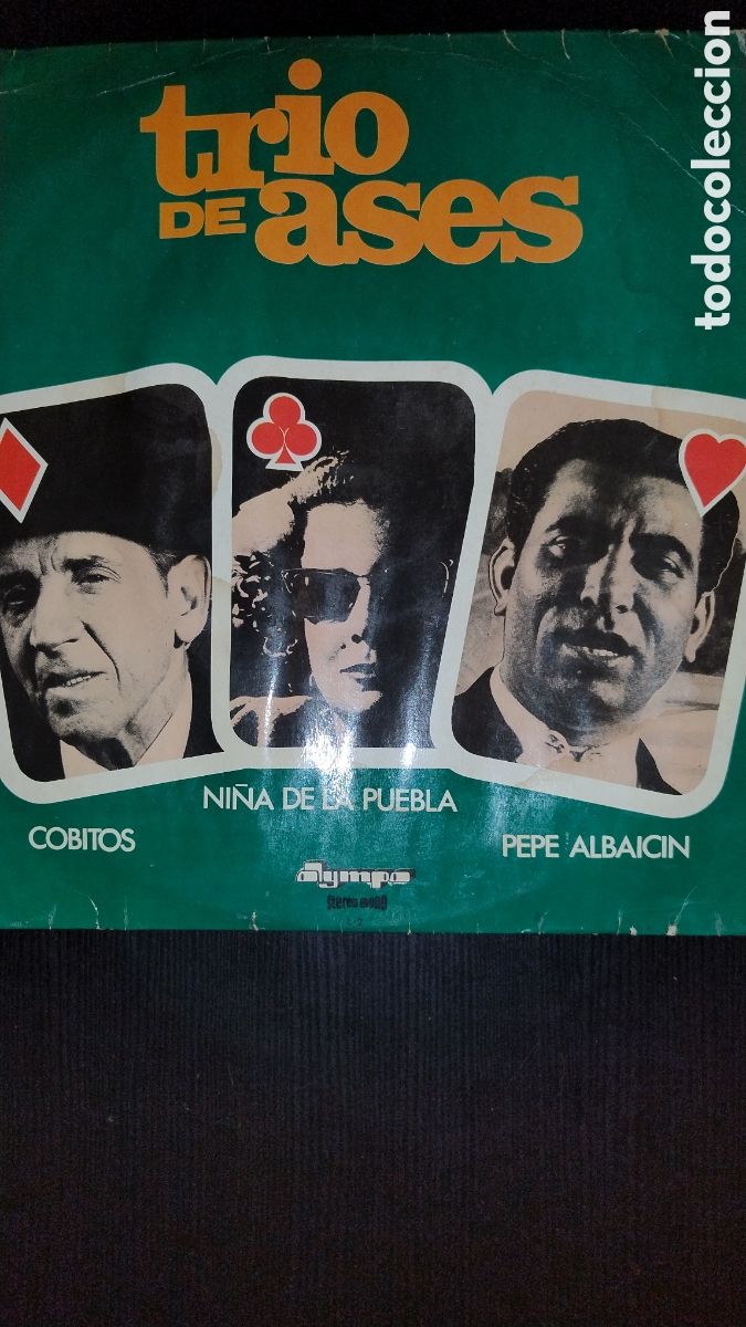 Discos de vinilo: Tr&iacute;o de ases LP flamenco - Foto 1