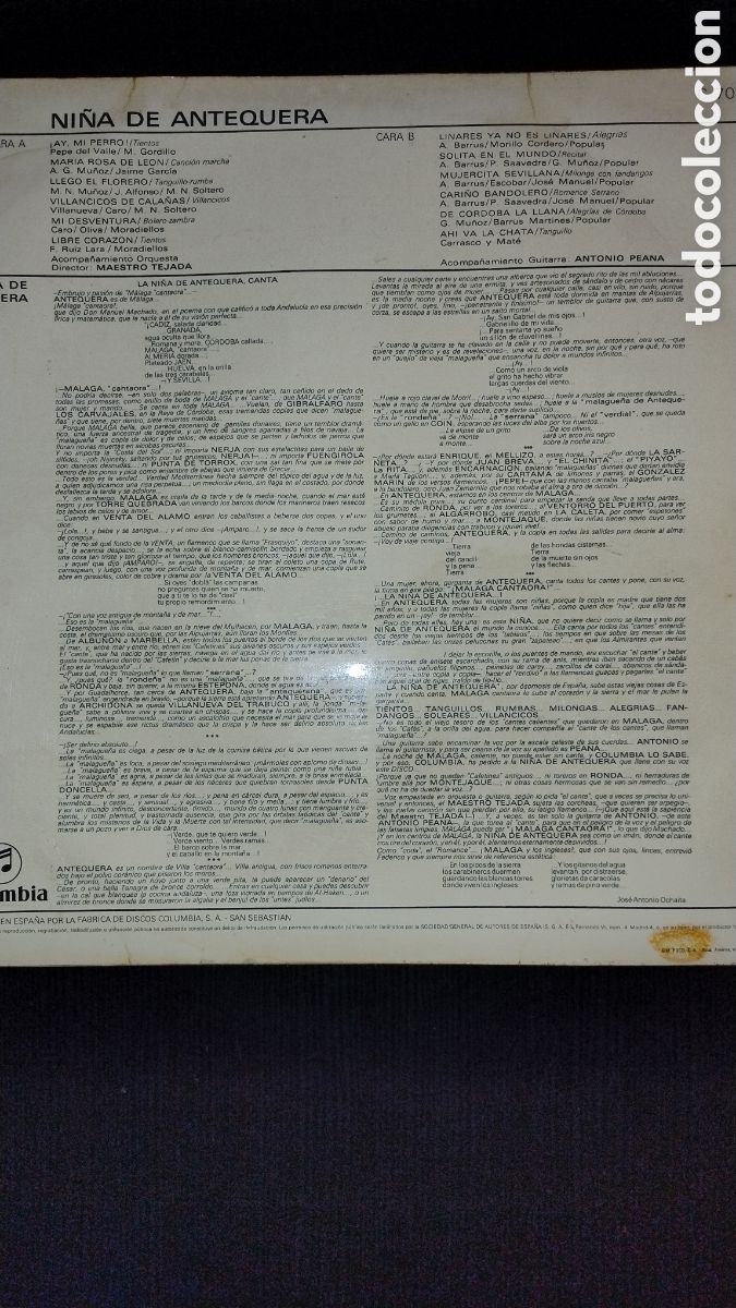 Discos de vinilo: La ni&ntilde;a de Antequera LP - Foto 2